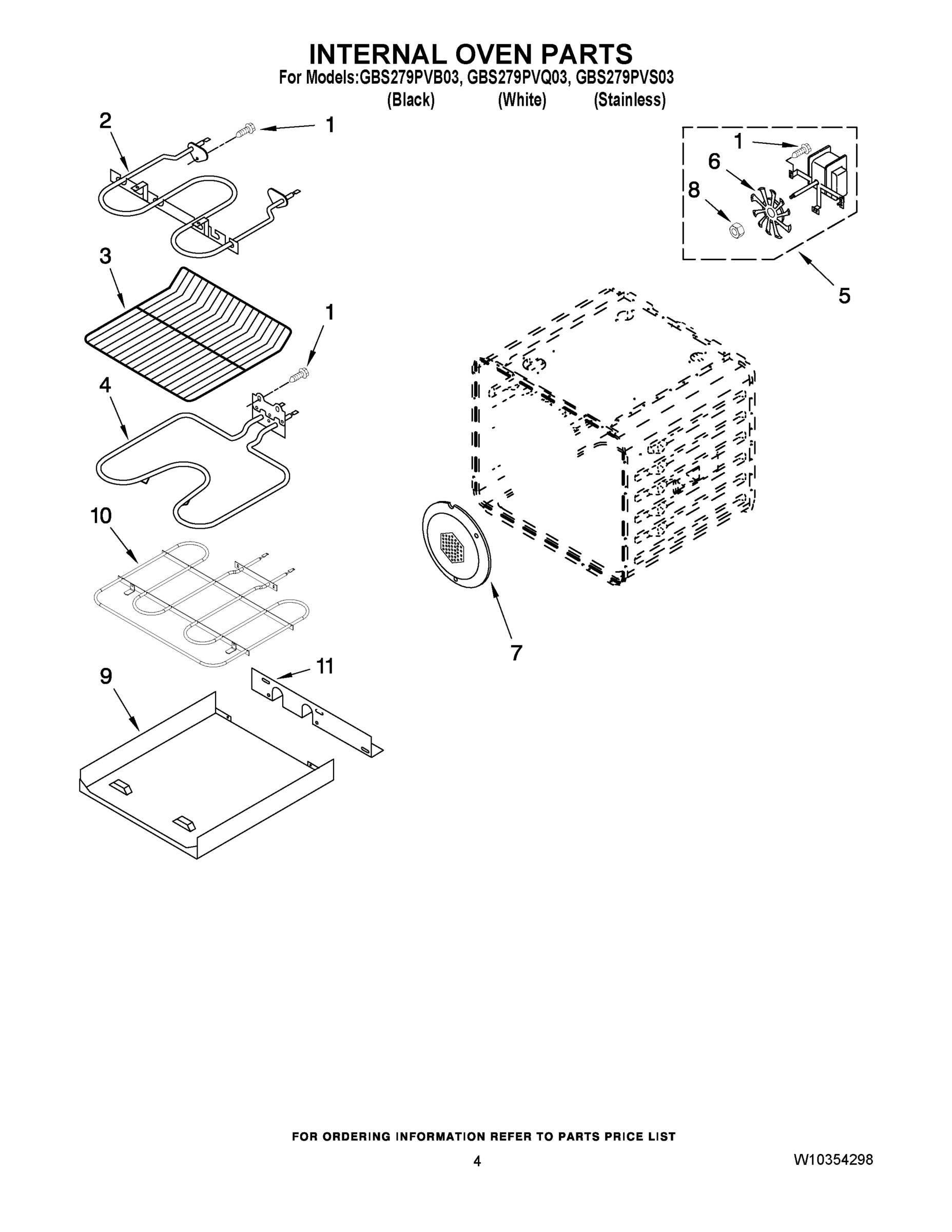 03 - INTERNAL OVEN PARTS