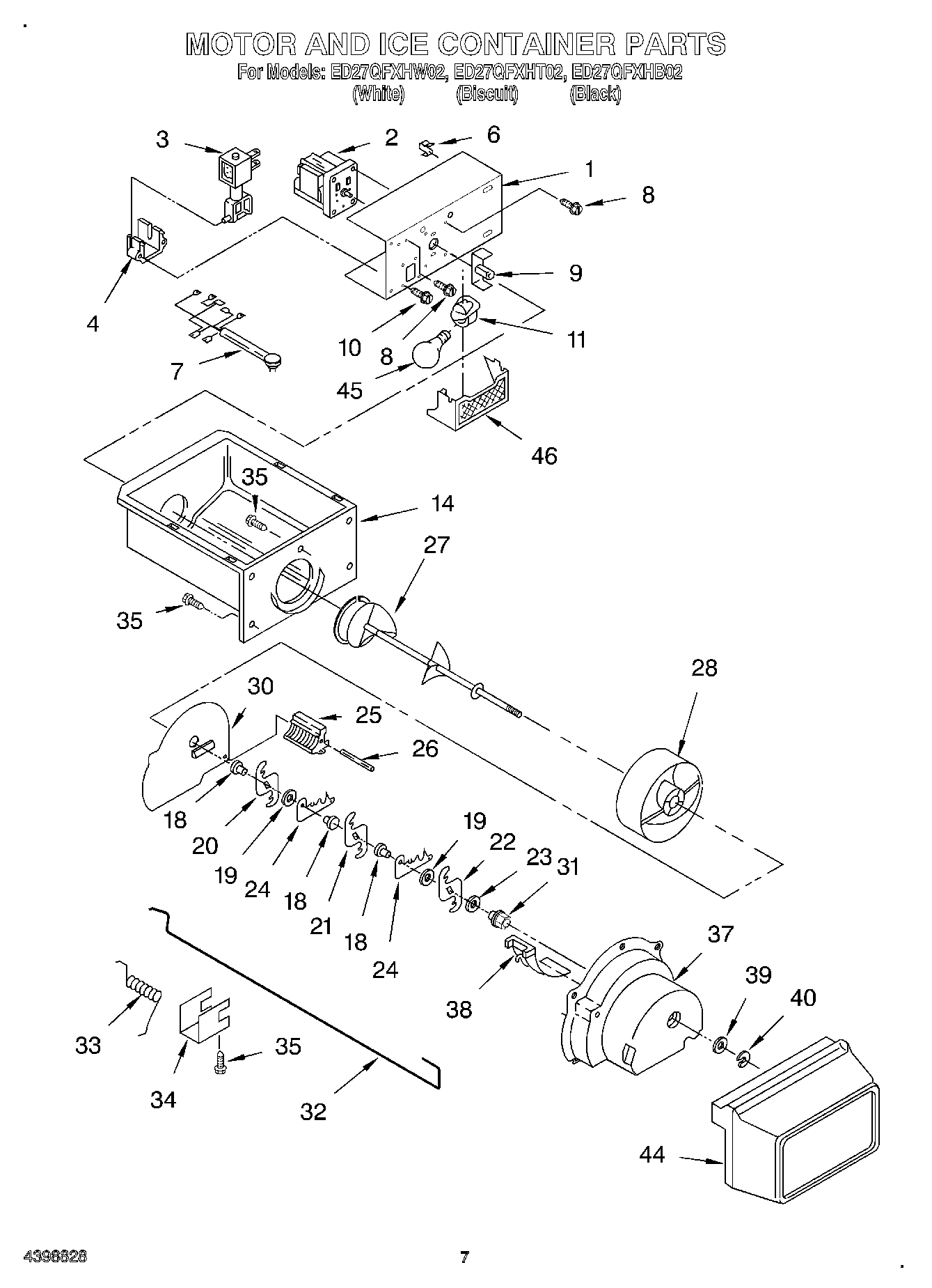 05 - MOTOR AND ICE CONTAINER