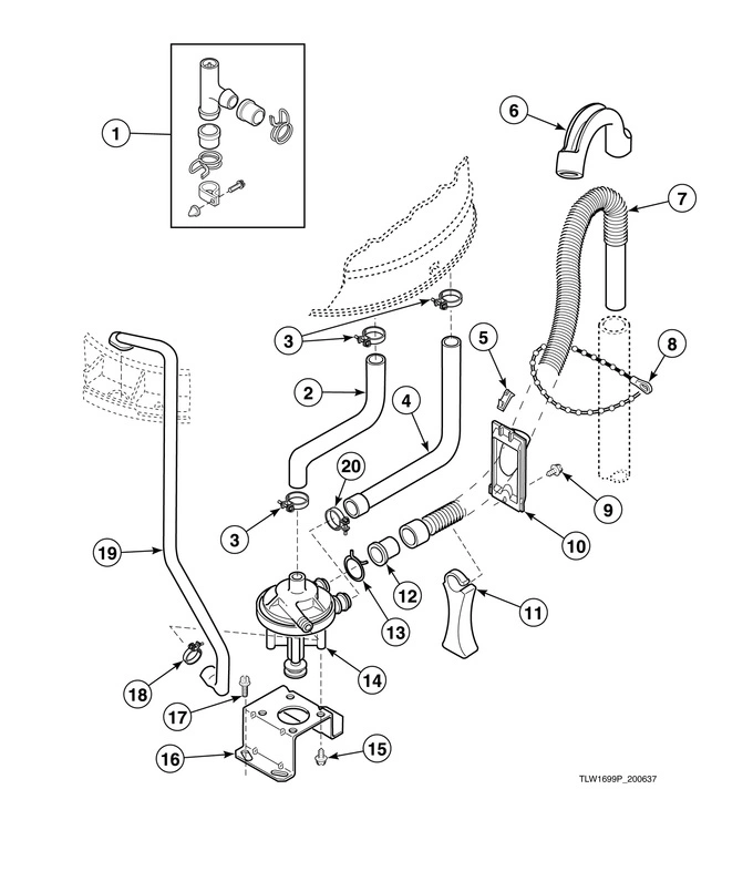 Pump Assembly, Bracket, Hoses And Siphon Break Kit (drawing 2 of 2)