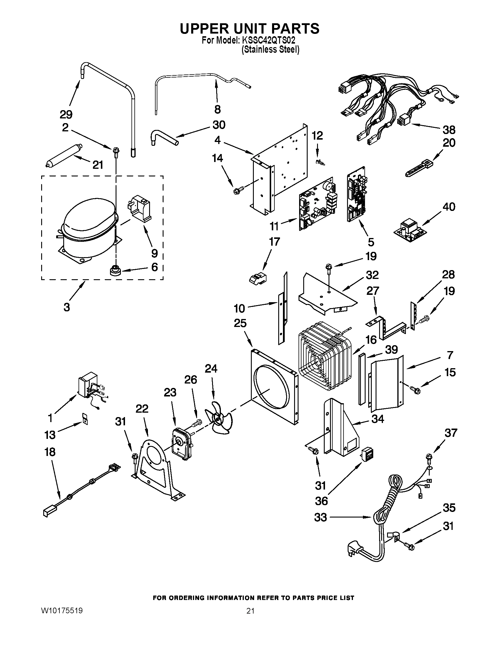 13 - UPPER UNIT PARTS
