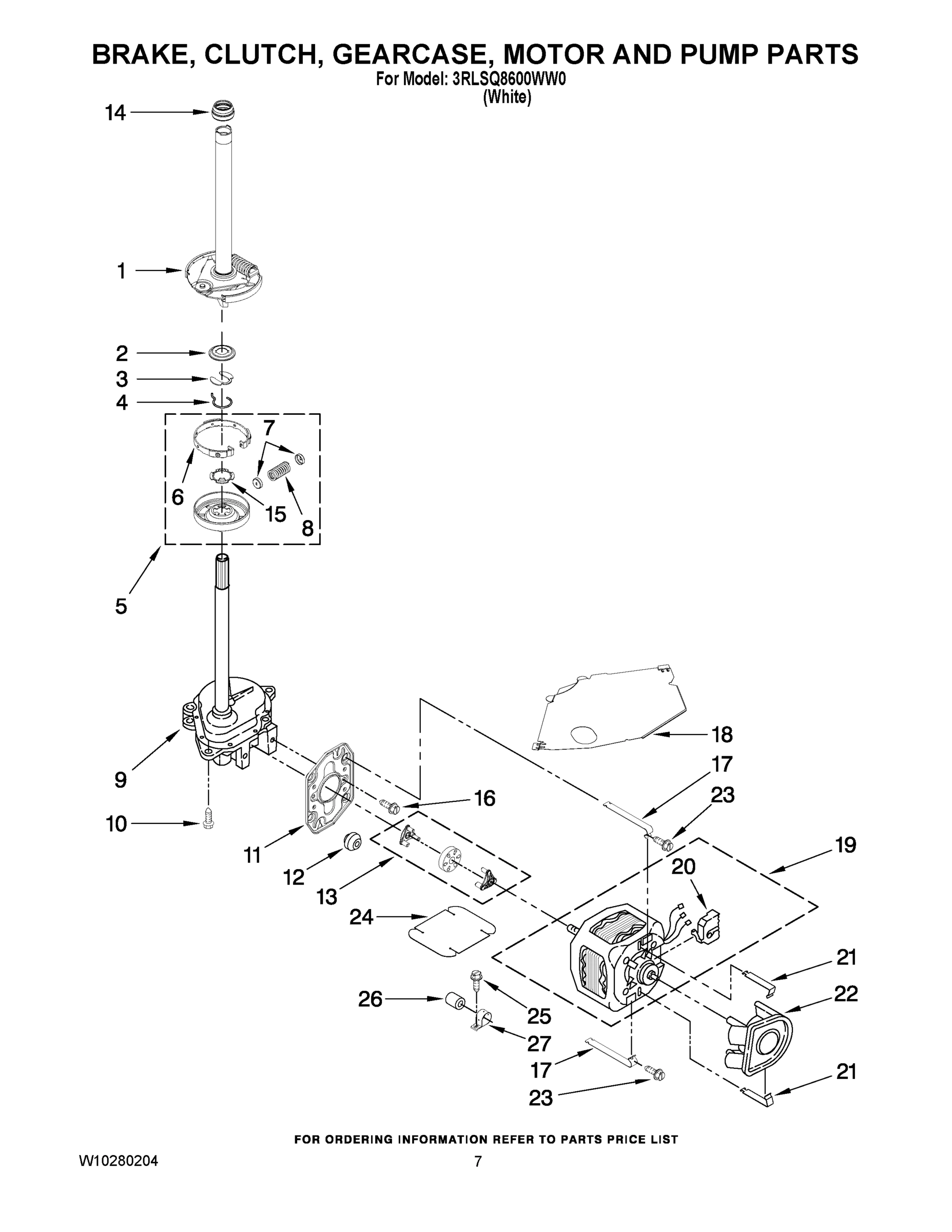04 - BRAKE, CLUTCH, GEARCASE, MOTOR AND PUMP PARTS