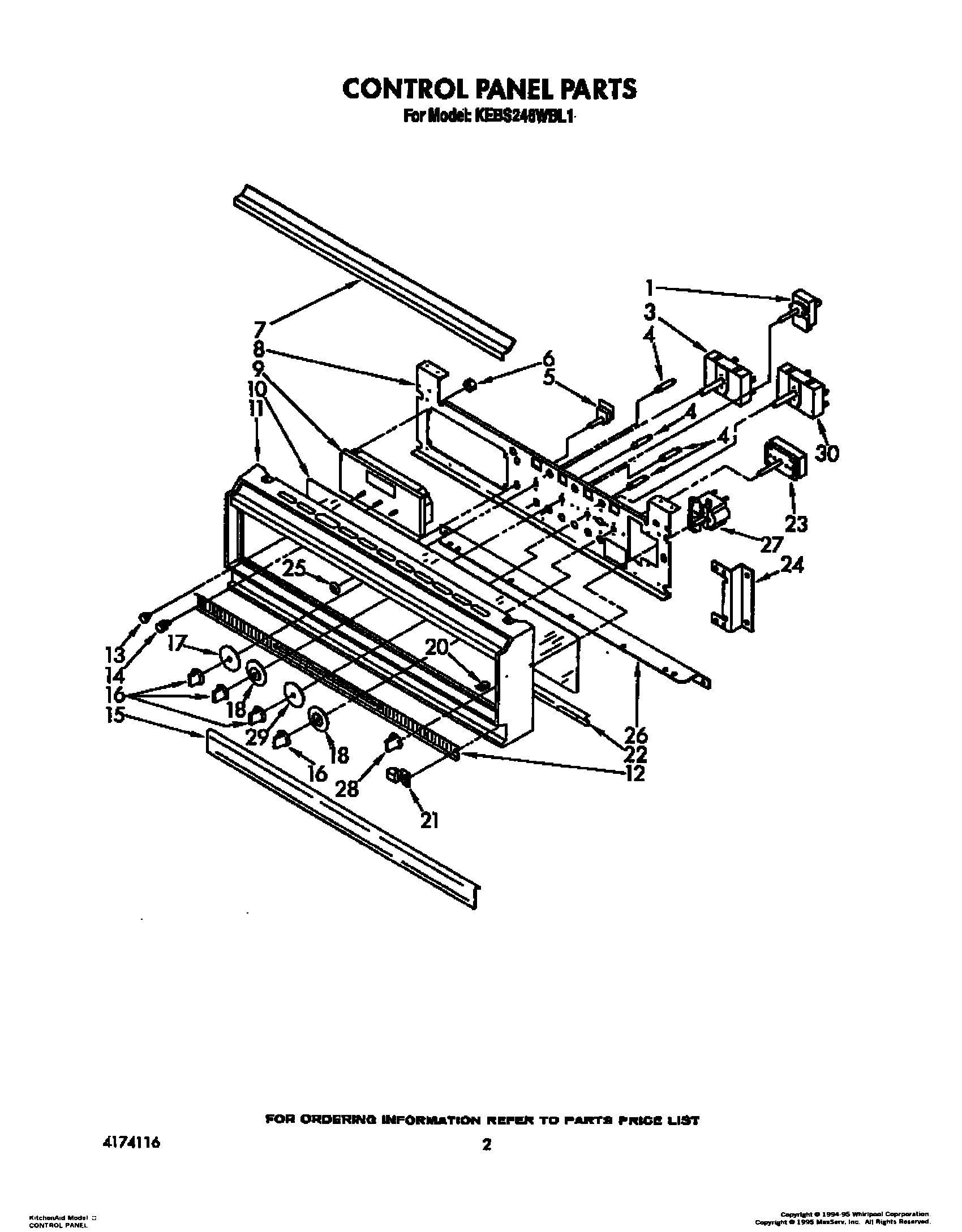 02 - CONTROL PANEL, LIT/OPTIONAL