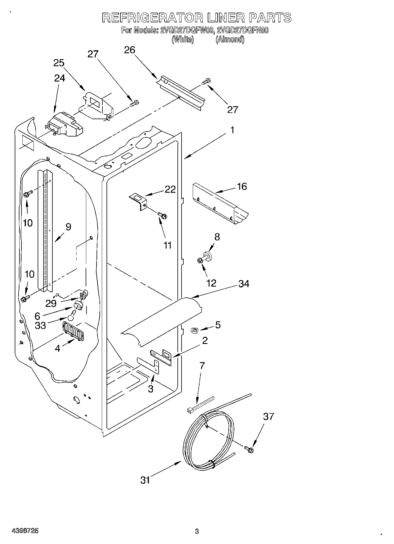 02 - REFRIGERATOR LINER