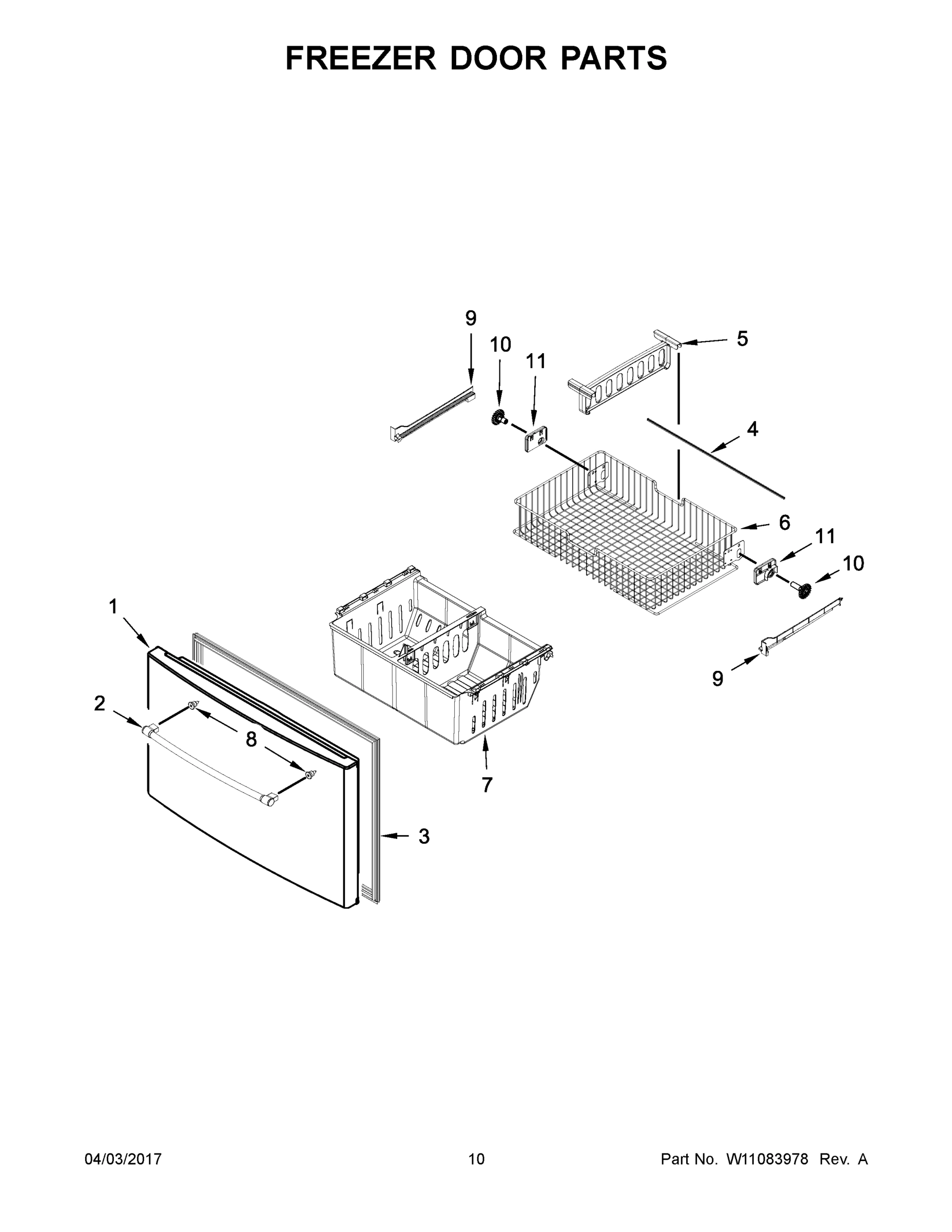 06 - FREEZER DOOR PARTS