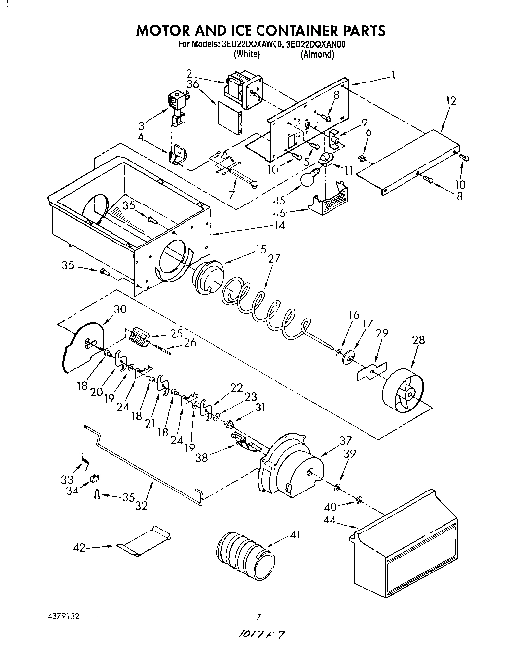 05 - MOTOR AND ICE CONTAINER