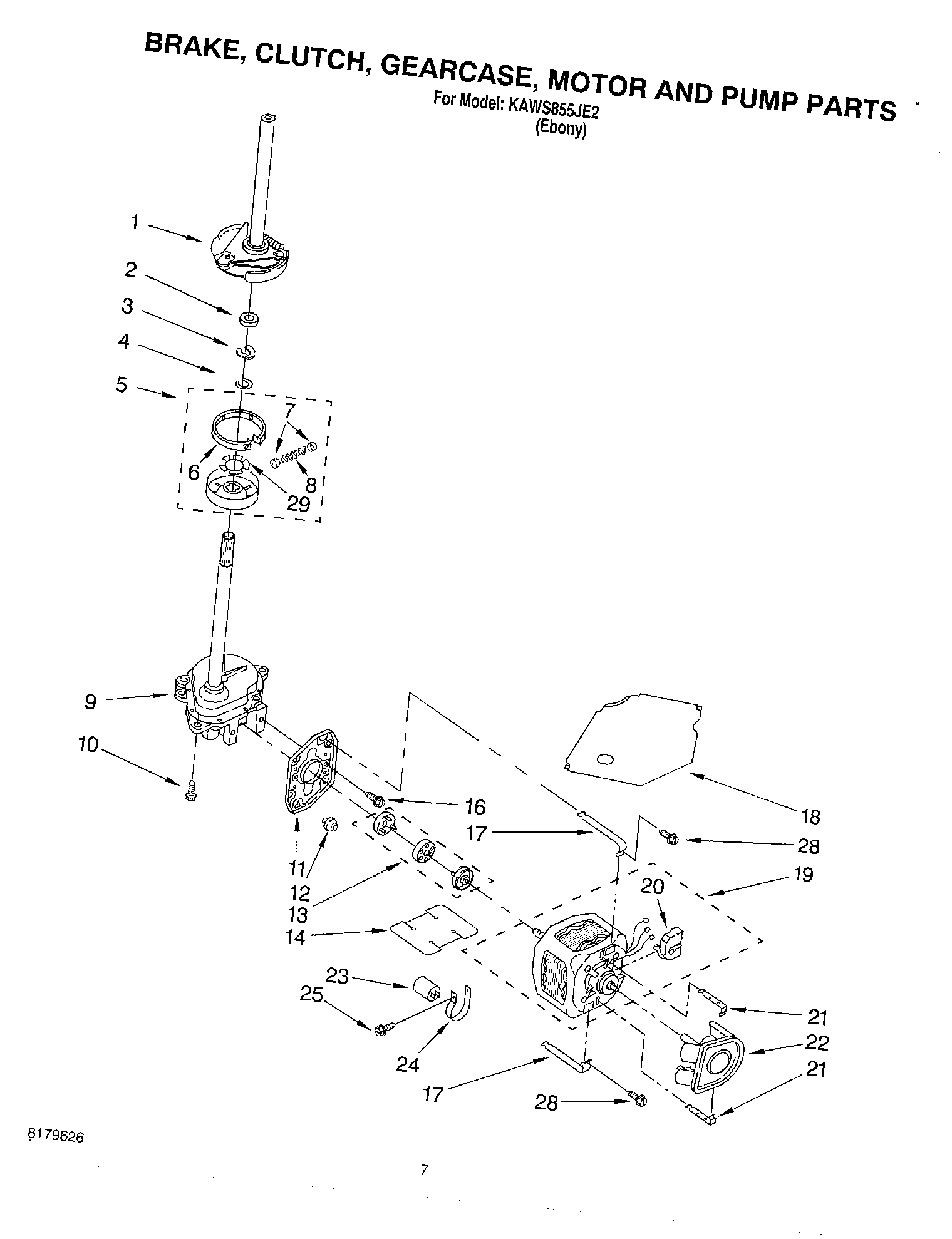 04 - BRAKE, CLUTCH, GEARCASE, MOTOR AND PUMP