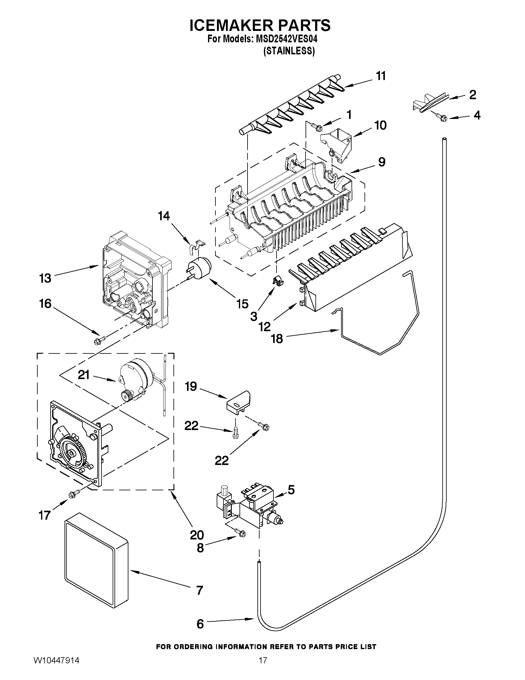 10 - ICEMAKER PARTS