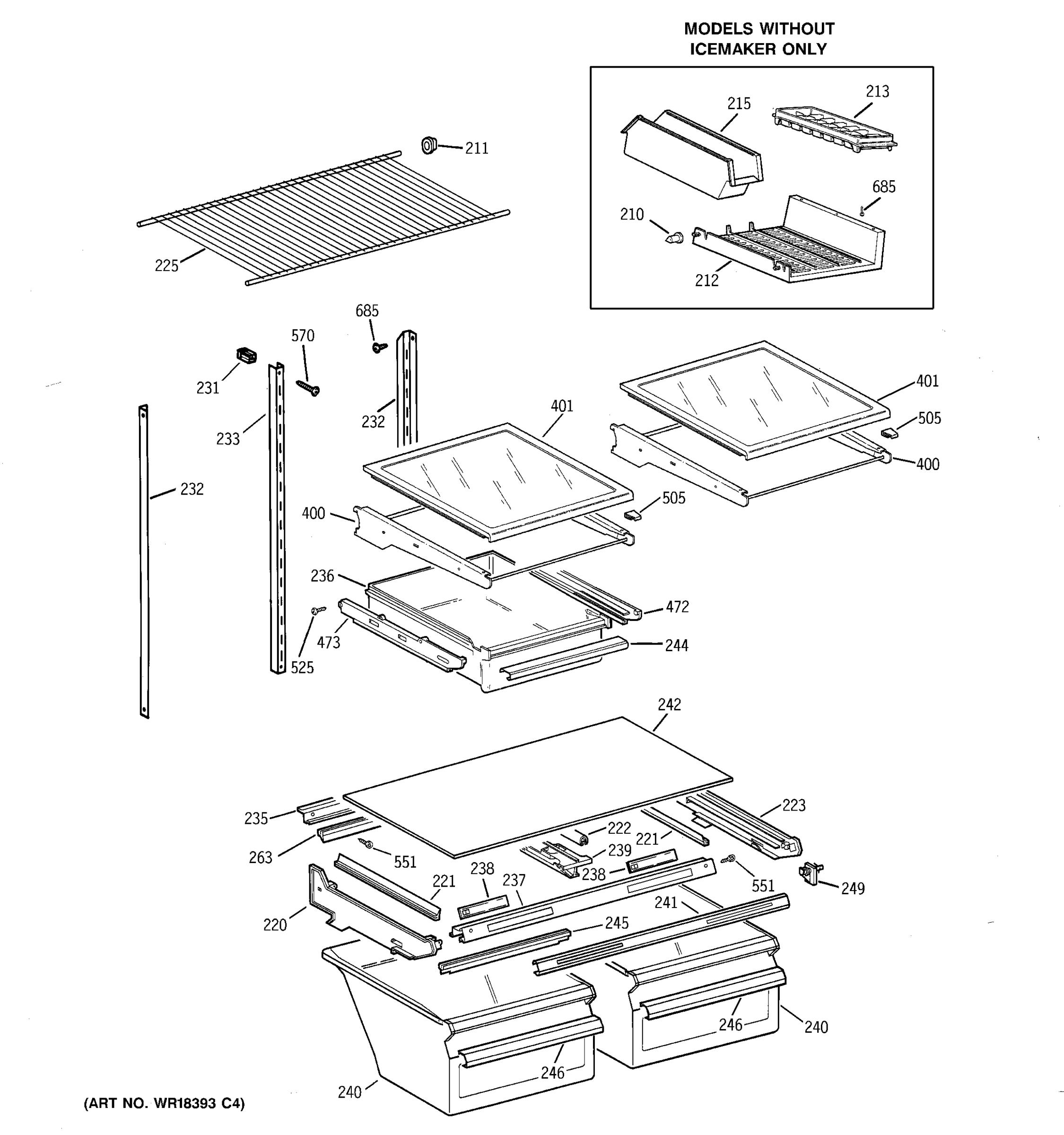 SHELVES & DRAWERS