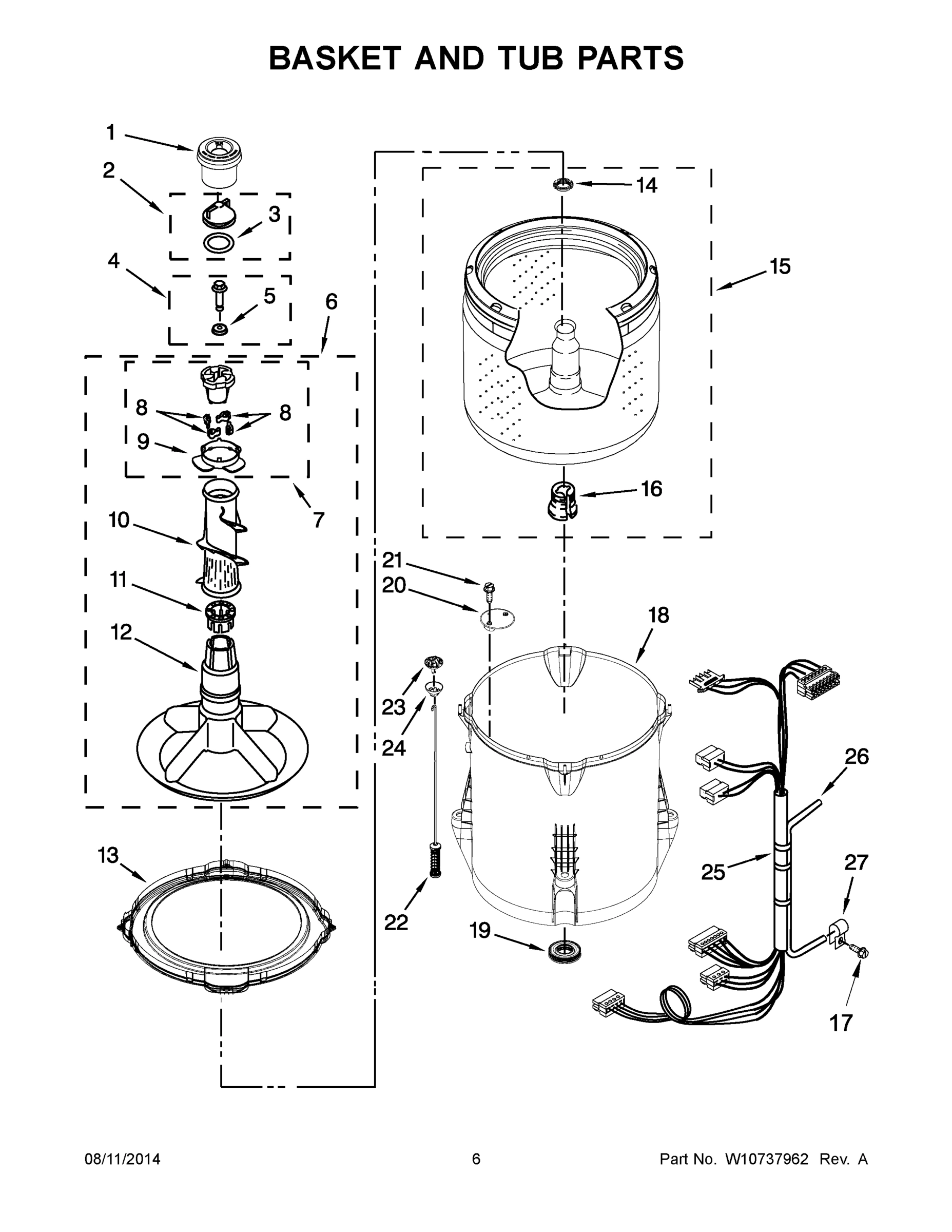 04 - BASKET AND TUB PARTS