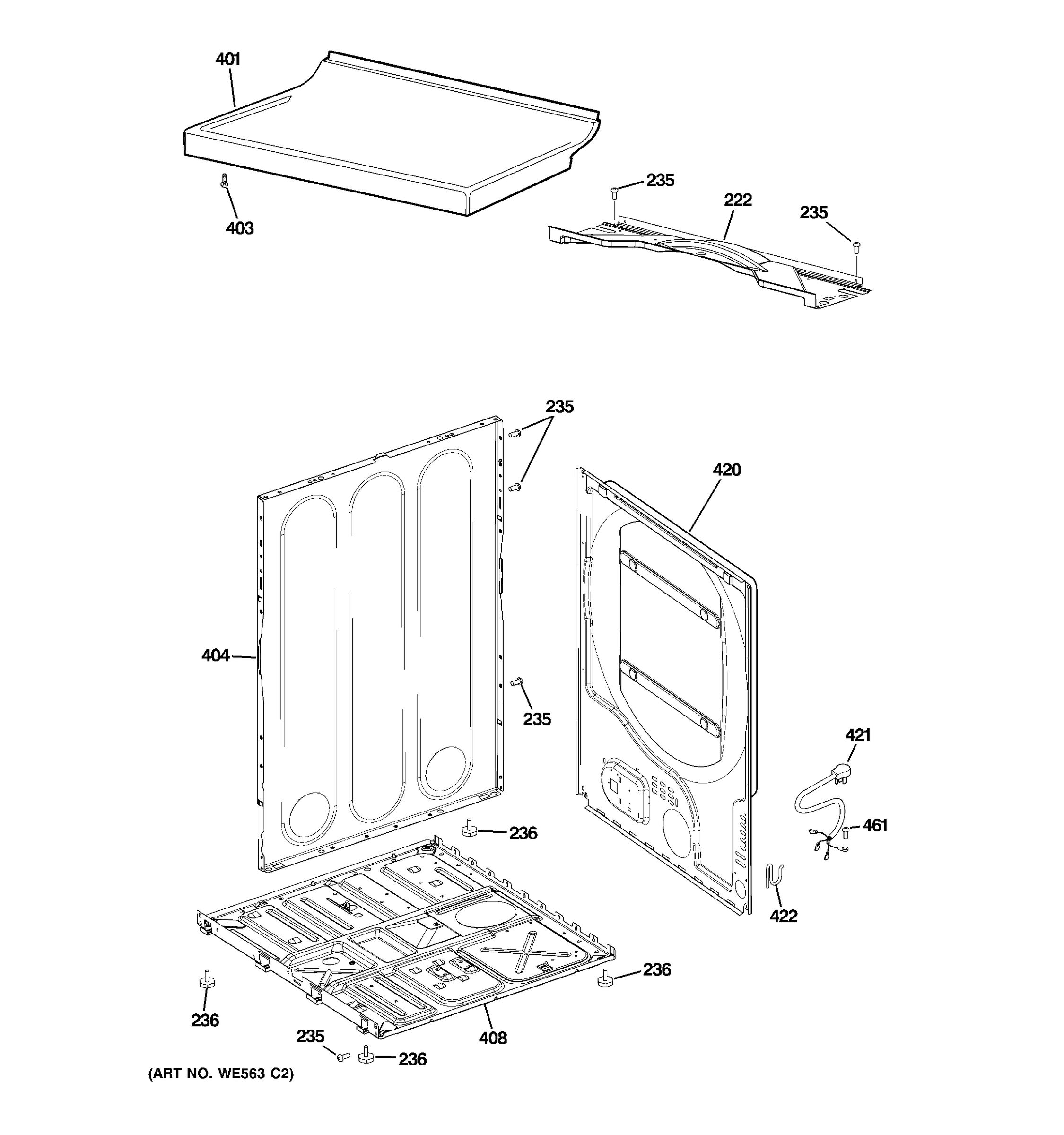 CABINET & TOP PANEL