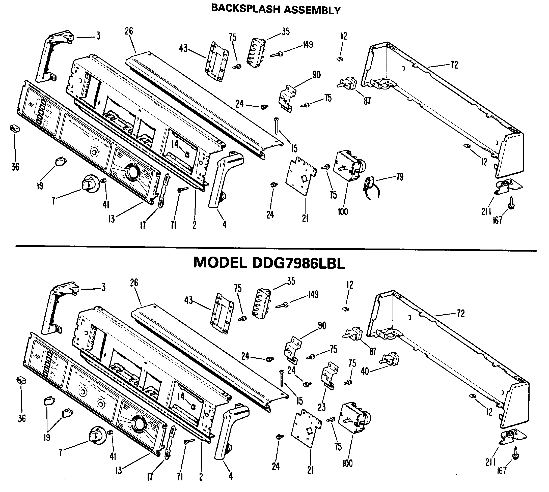 BACKSPLASH ASSEMBLY