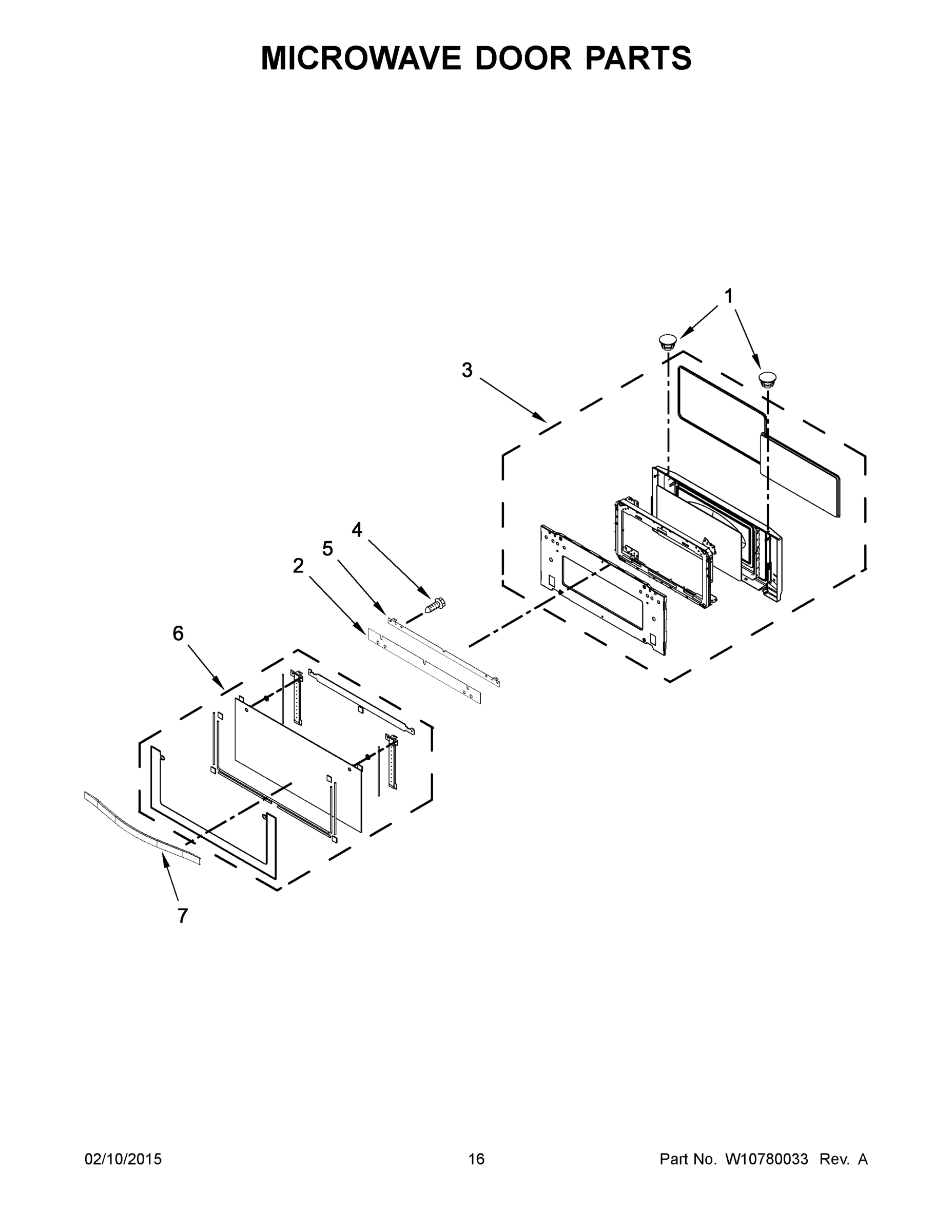 09 - MICROWAVE DOOR PARTS