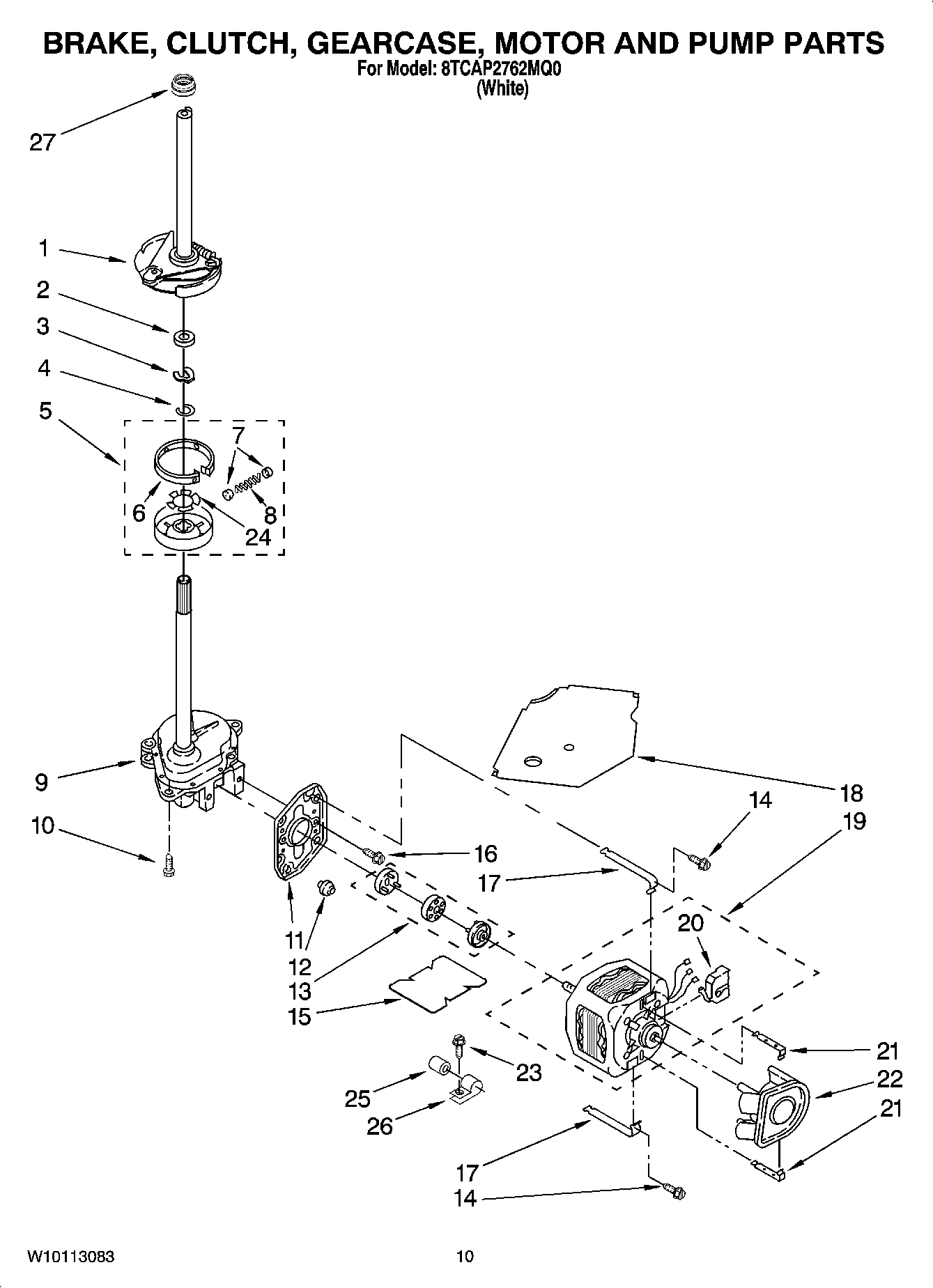 06 - BRAKE, CLUTCH, GEARCASE, MOTOR AND PUMP PARTS