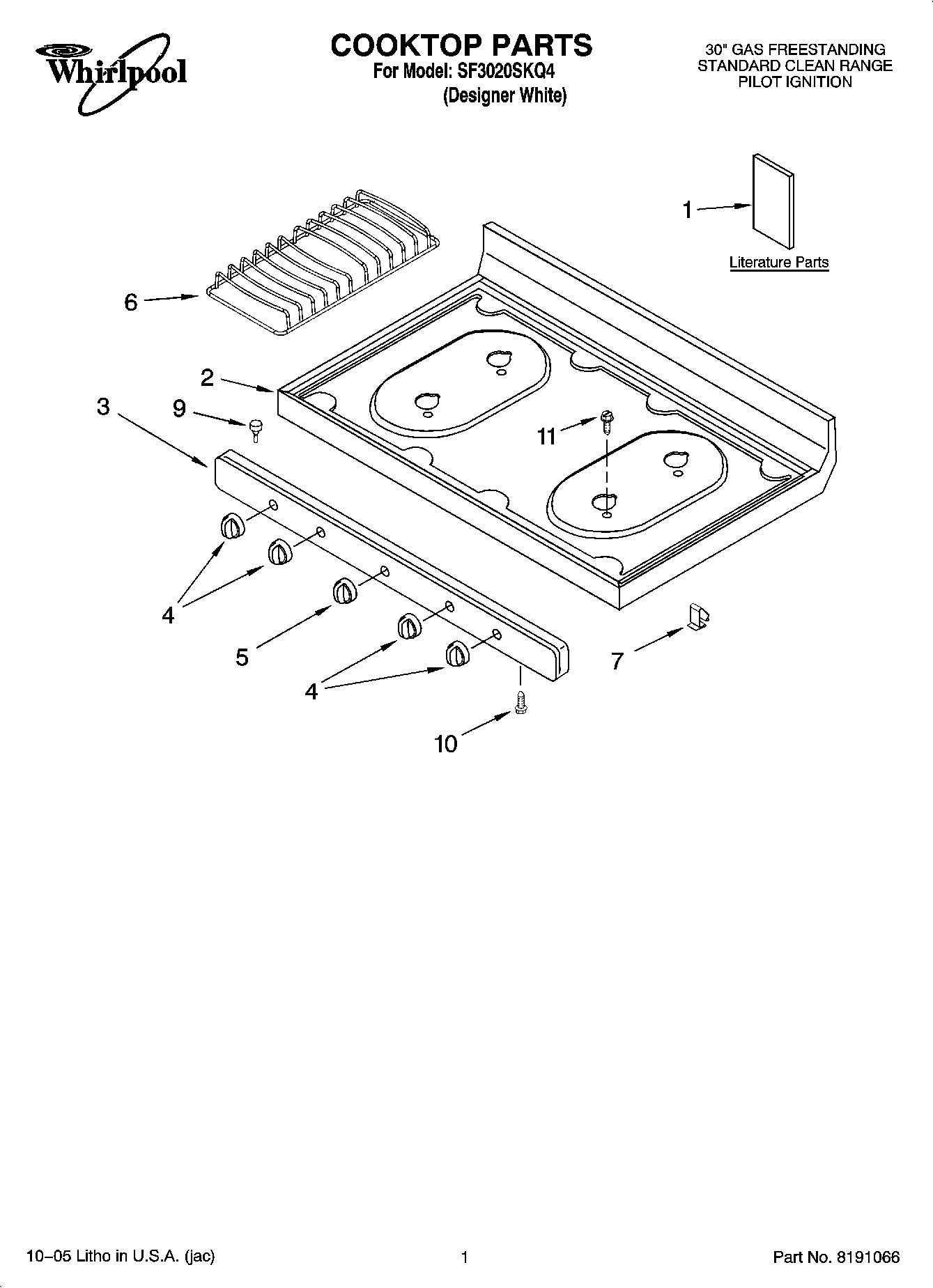 01 - COOKTOP PARTS