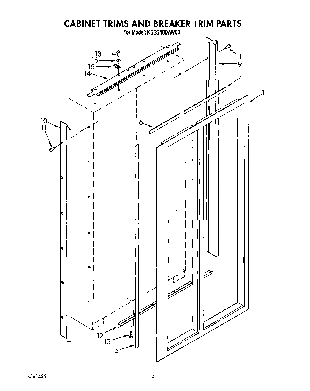 03 - CABINET TRIMS AND BREAKER TRIM