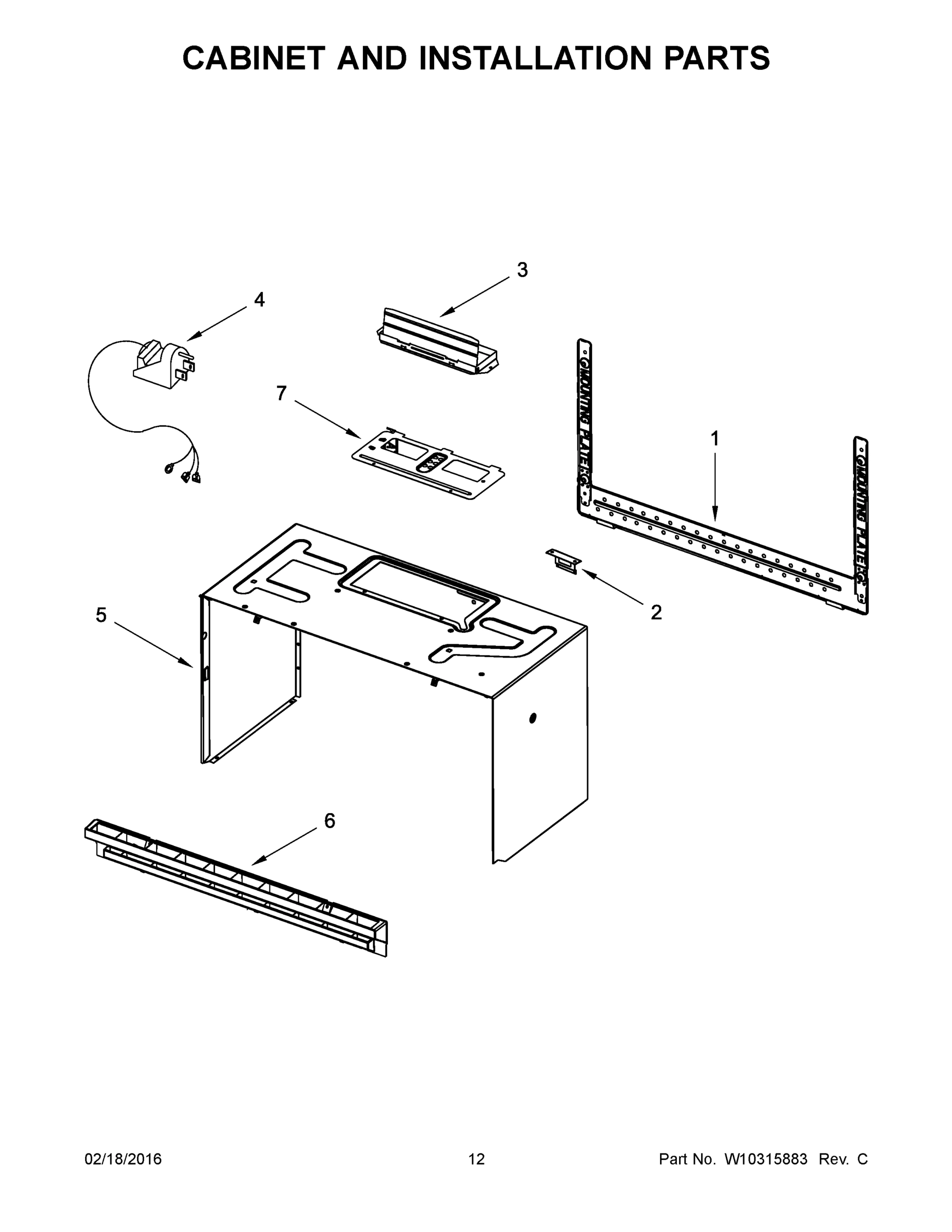 07 - CABINET AND INSTALLATION PARTS