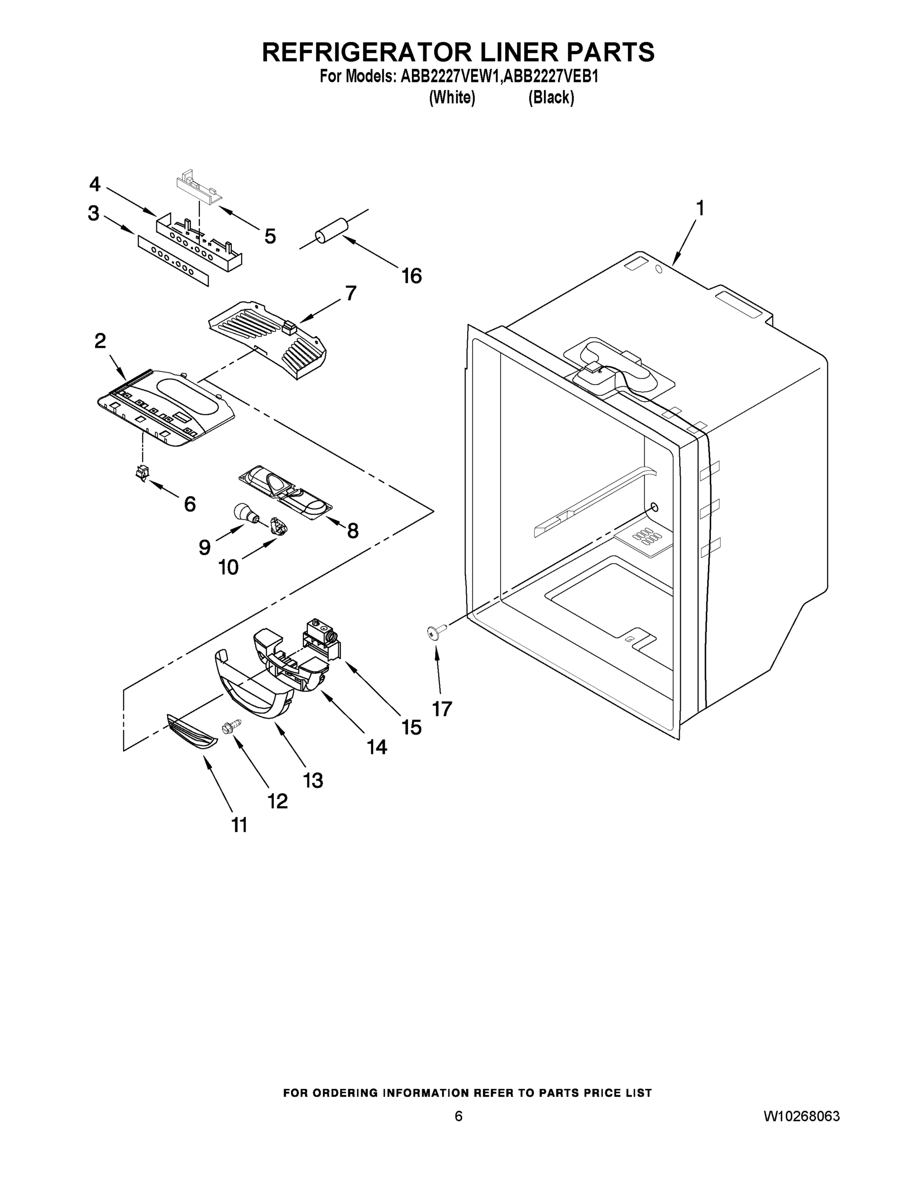 04 - REFRIGERATOR LINER PARTS