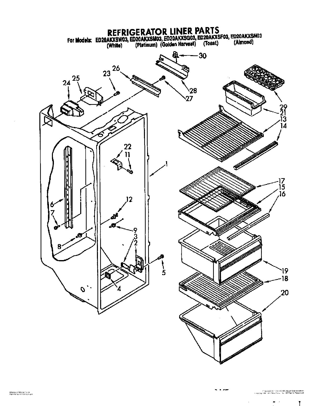 03 - REFRIGERATOR LINER