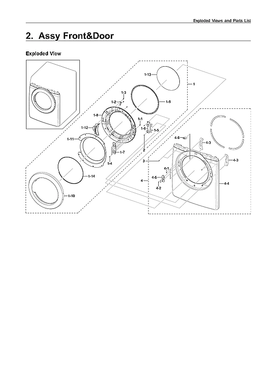 FRONT & DOOR ASSY
