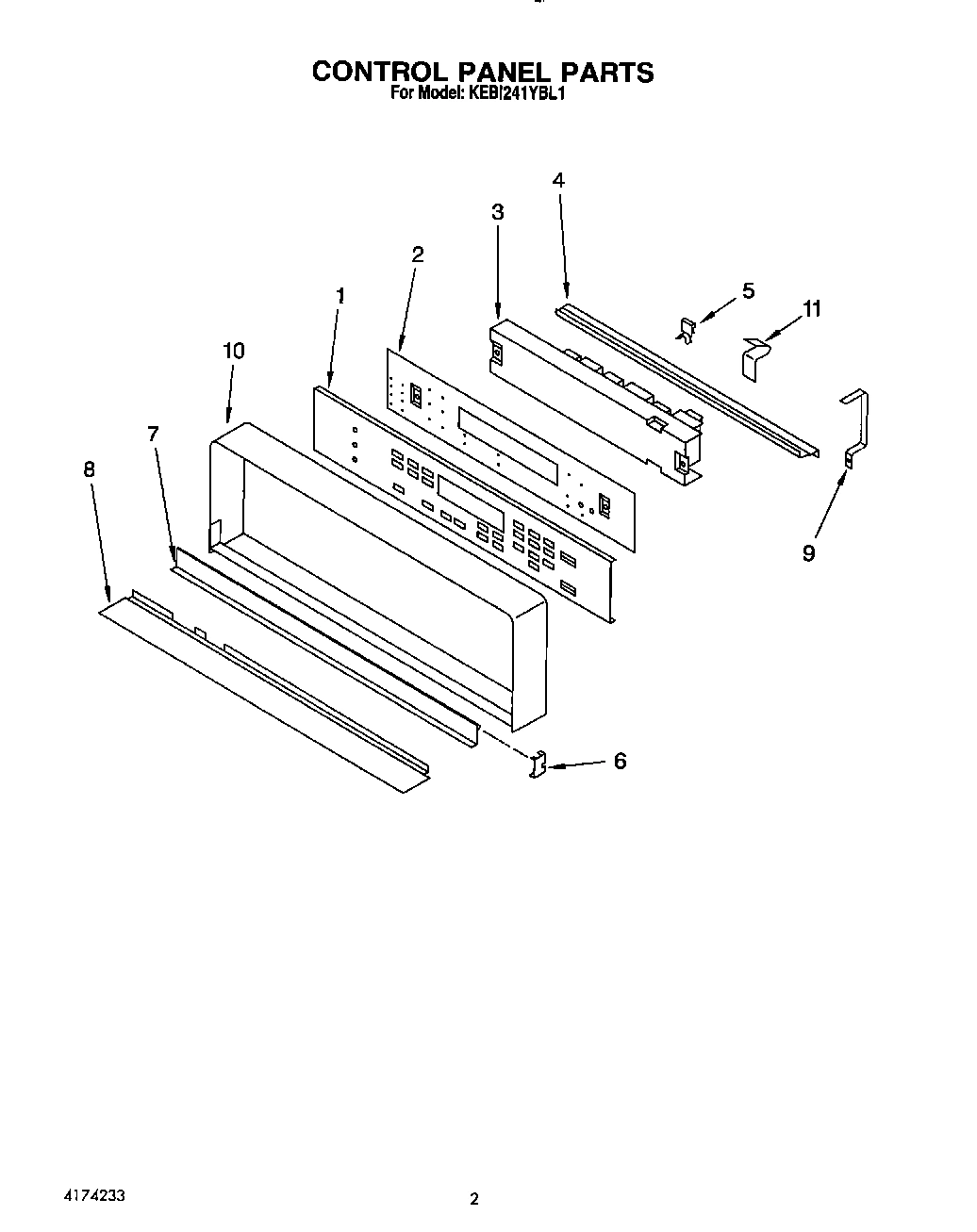 02 - CONTROL PANEL, LIT/OPTIONAL