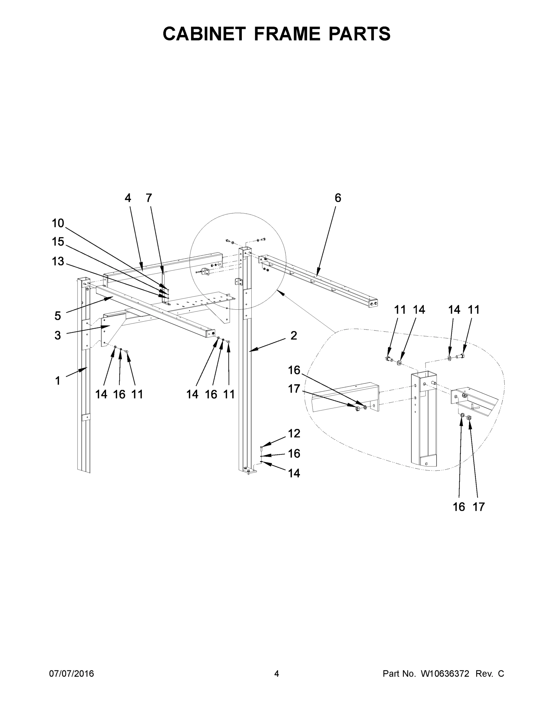 03 - CABINET FRAME PARTS
