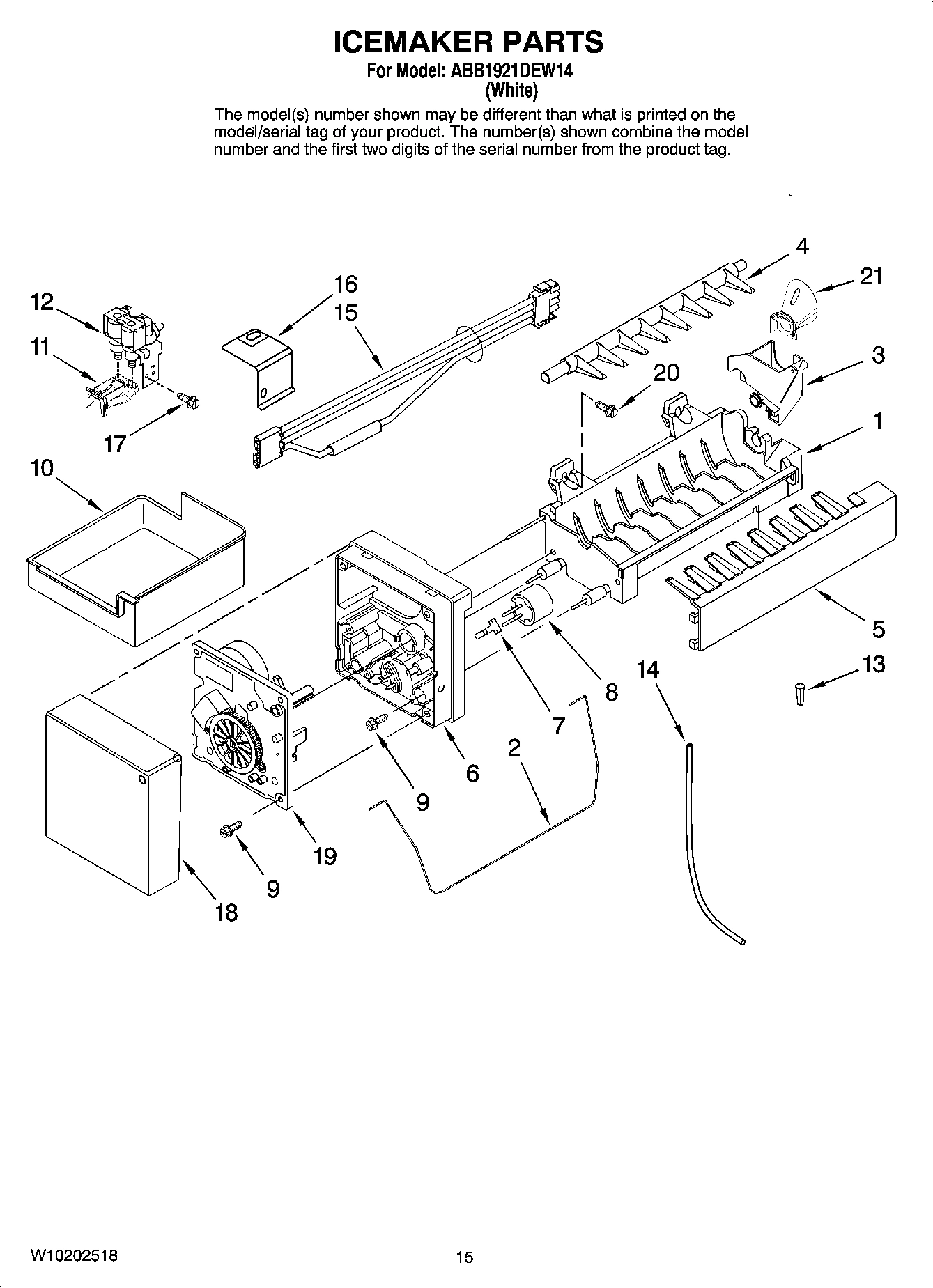 08 - ICEMAKER PARTS, OPTIONAL PARTS (NOT INCLUDED)