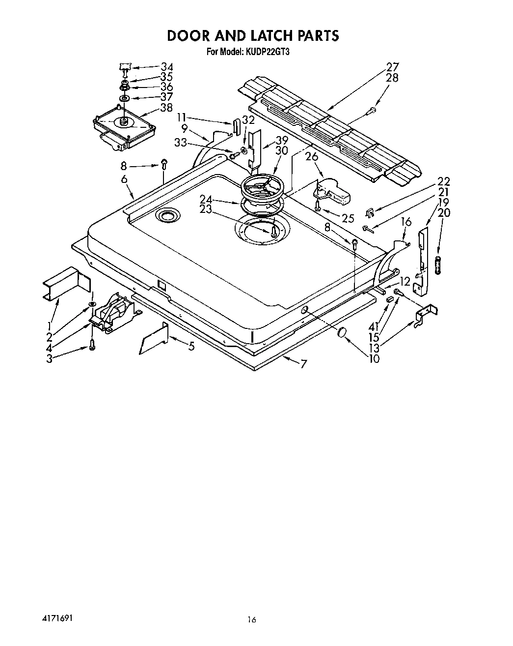 13 - DOOR AND LATCH