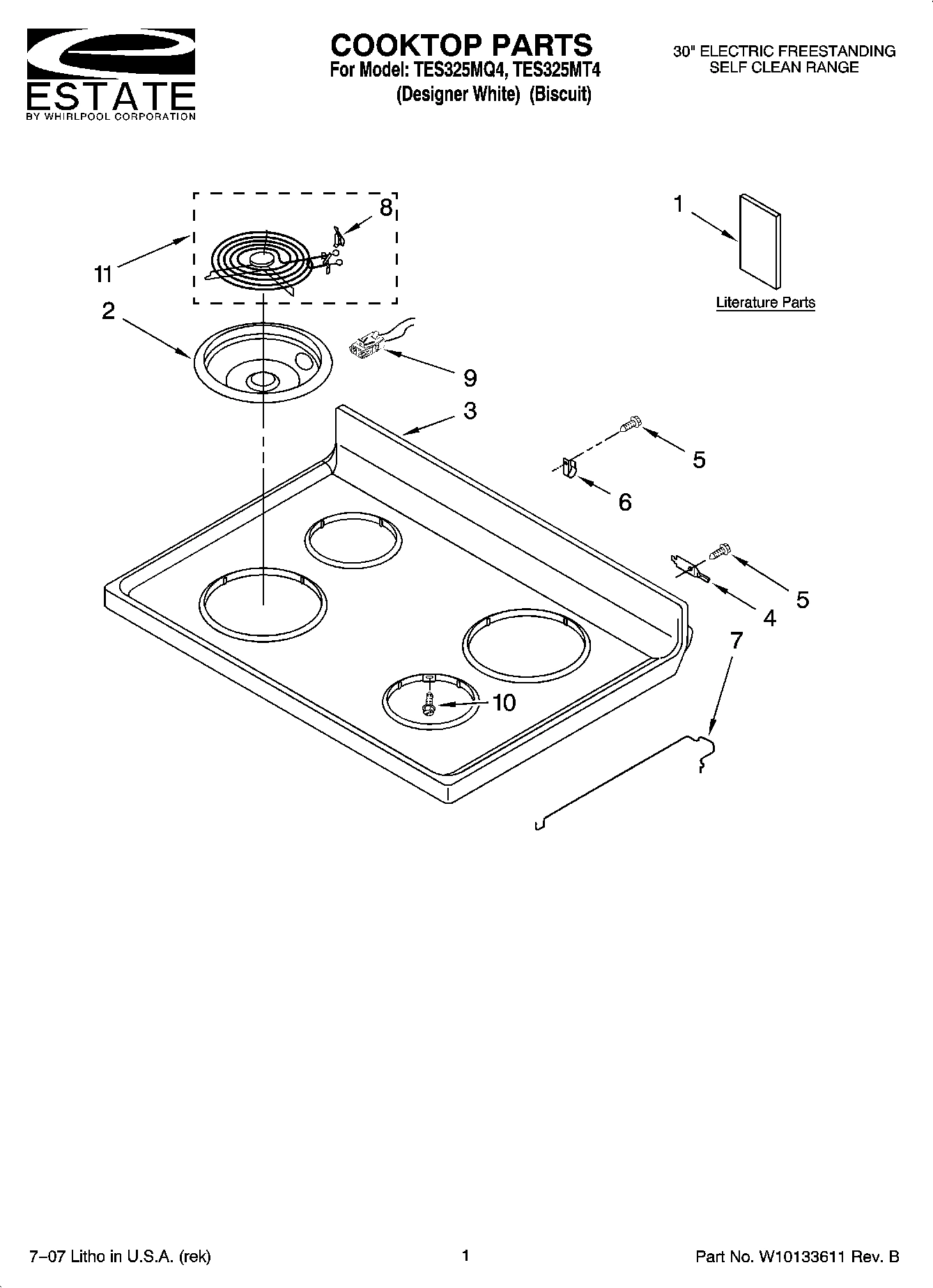 01 - COOKTOP PARTS