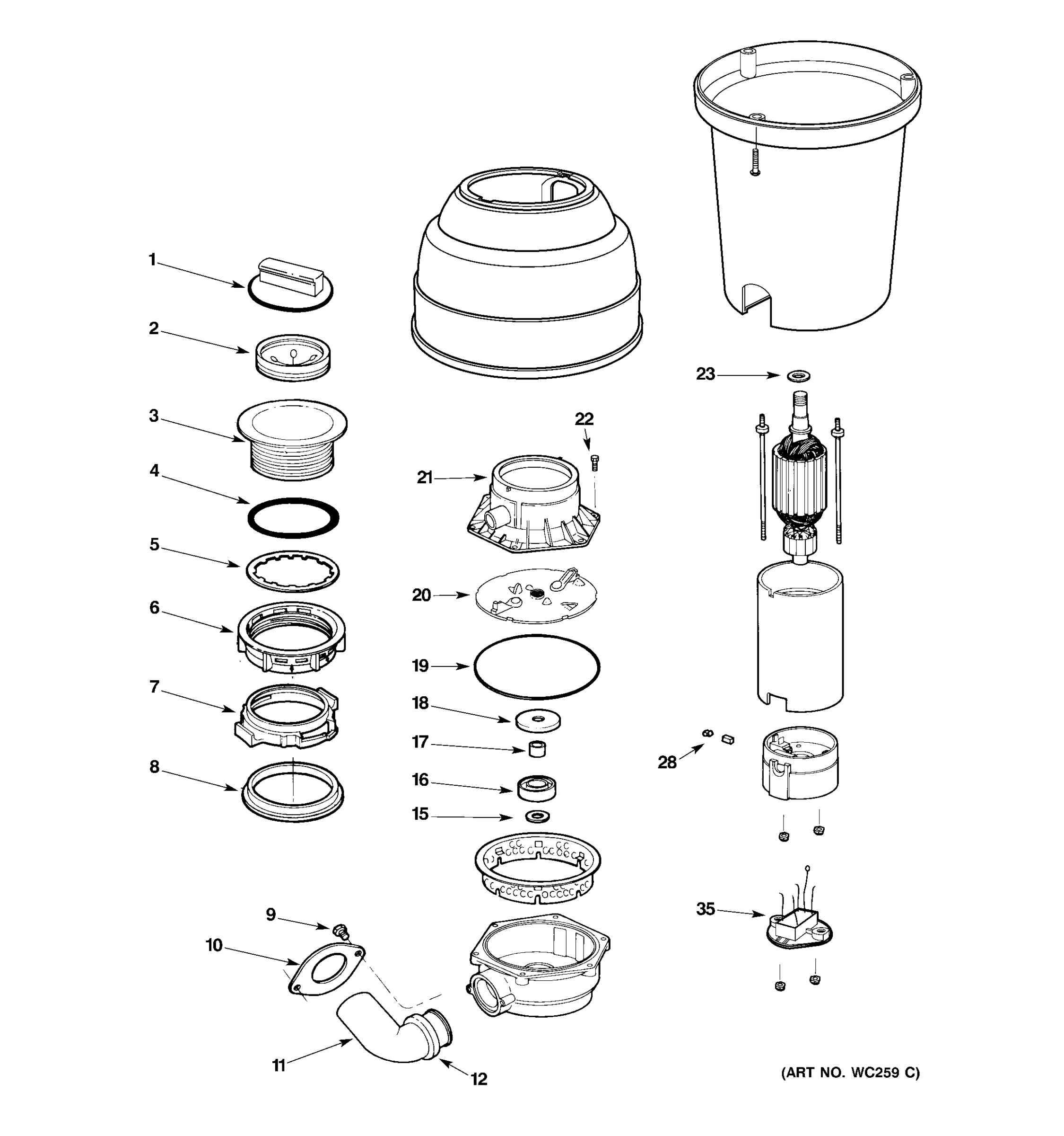 DISPOSER PARTS
