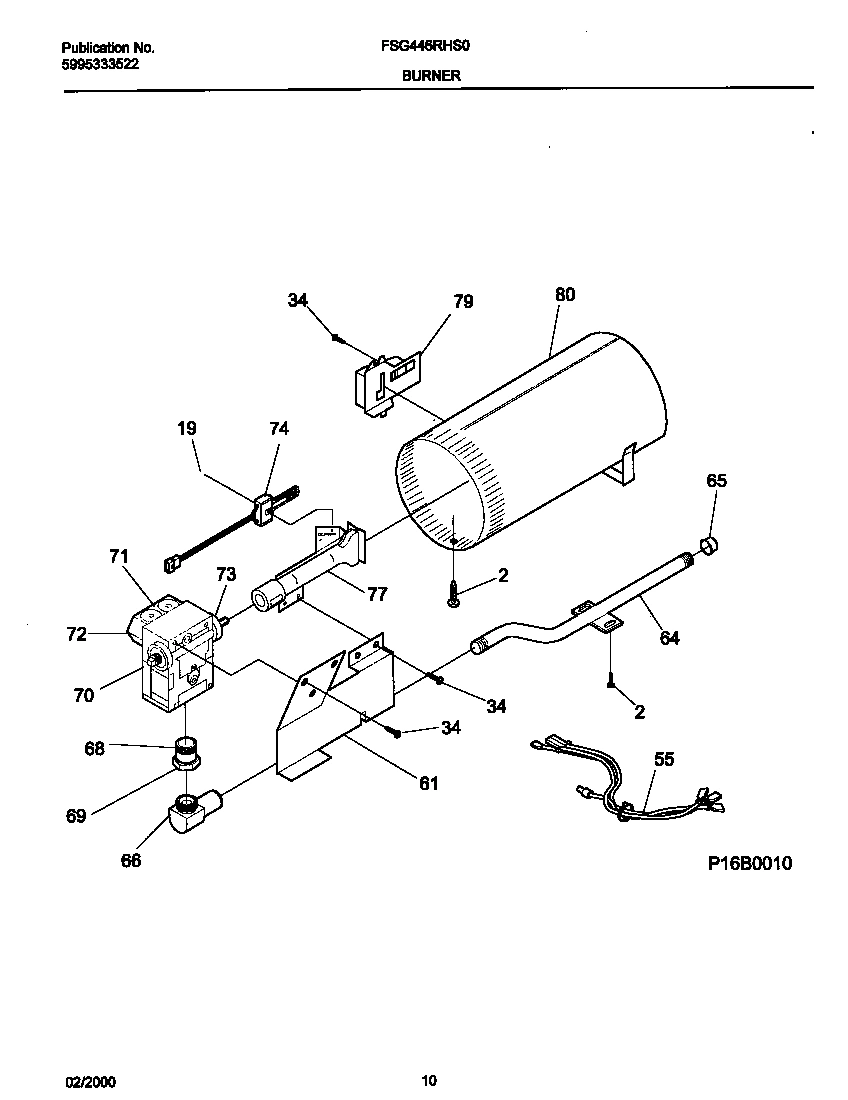 06 - P16B0010 BURNER,VALVE