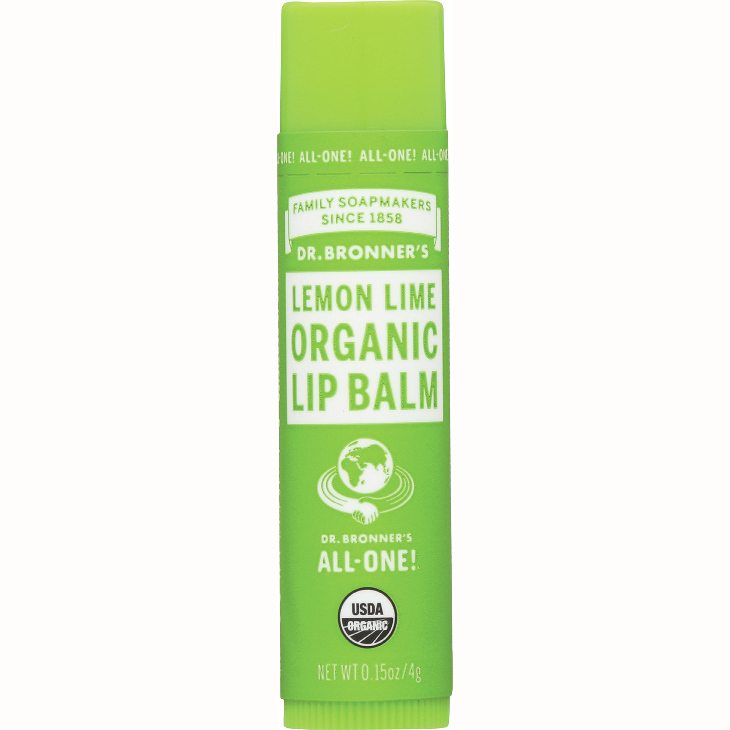 Dr. Bronner's Lemon Lime Organic Lip Balm | 0.15 oz Balm