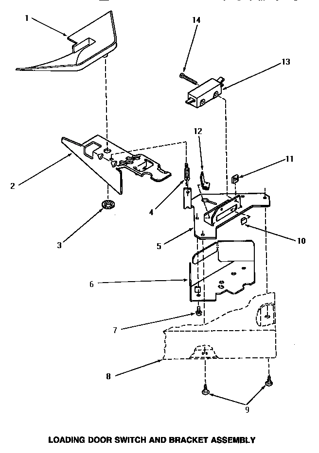 10 - LOADING DOOR SWITCH & BRACKET ASSY