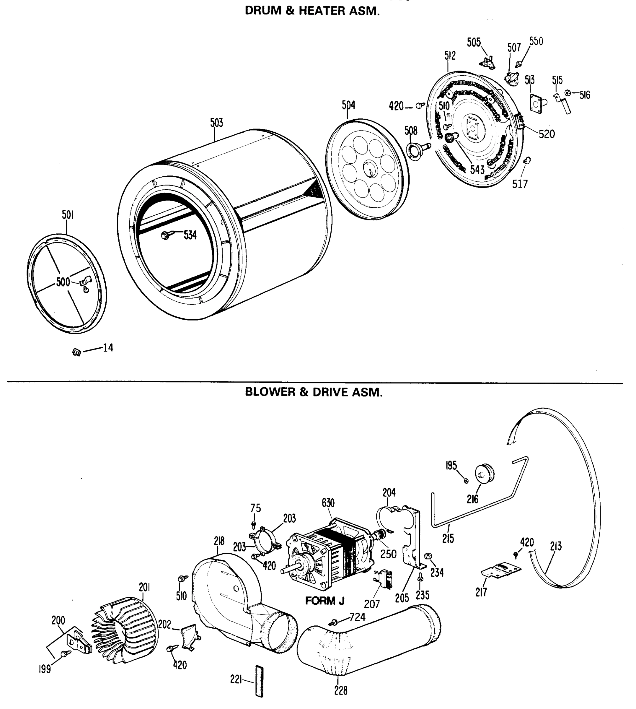 DRUM & HEATER ASM.