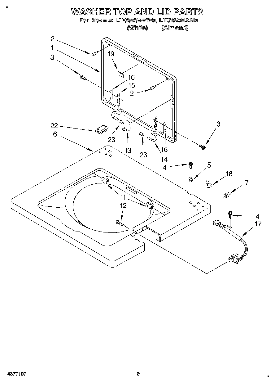 06 - WASHER TOP AND LID