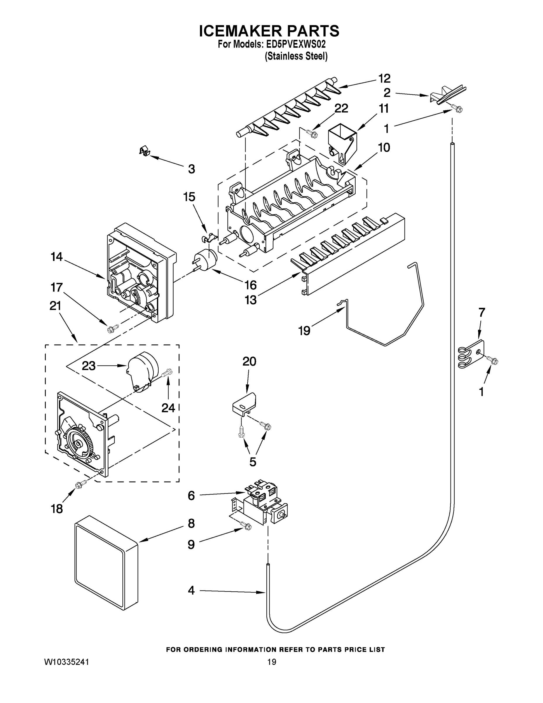 12 - ICEMAKER PARTS
