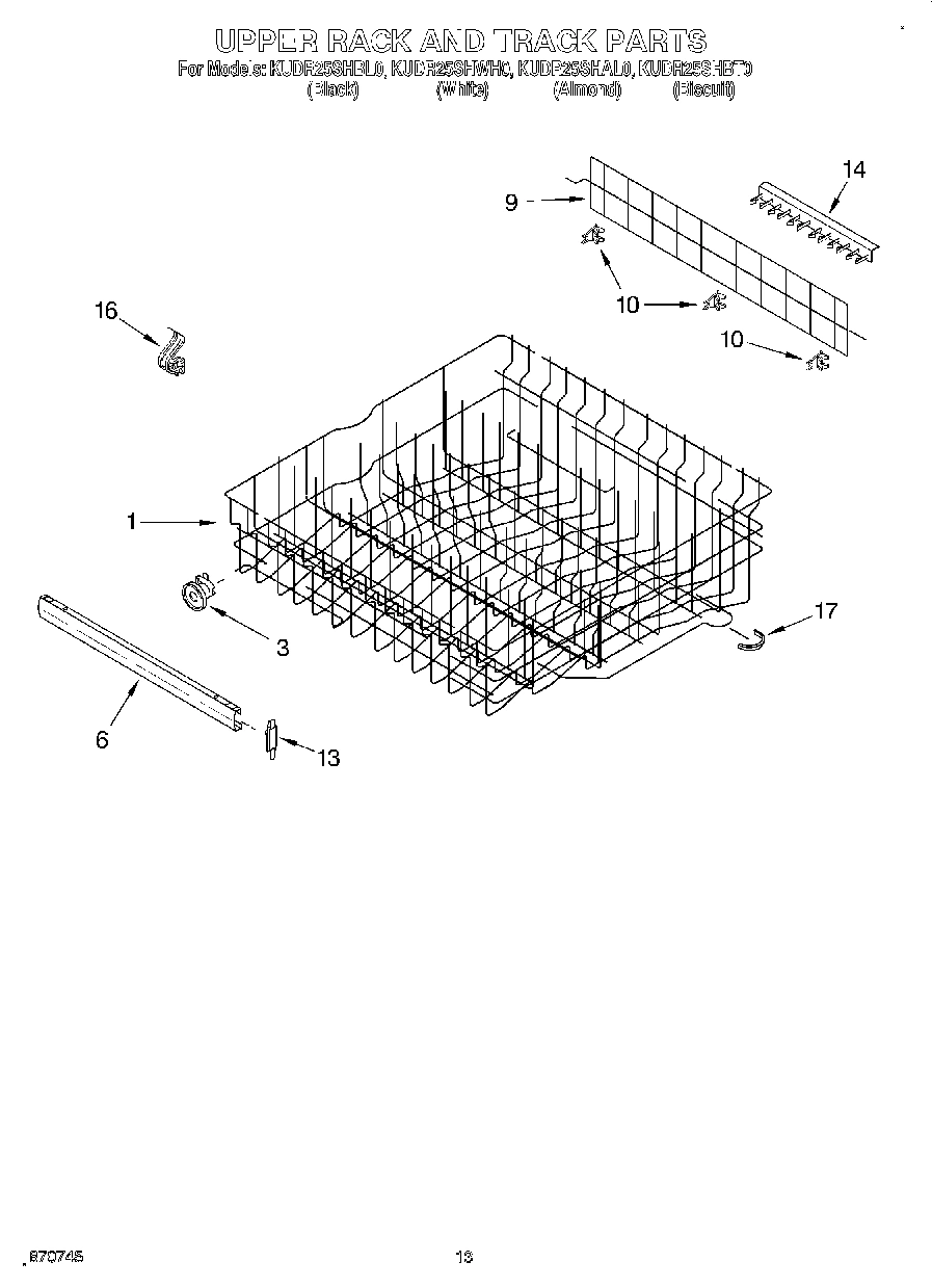 10 - UPPER RACK AND TRACK