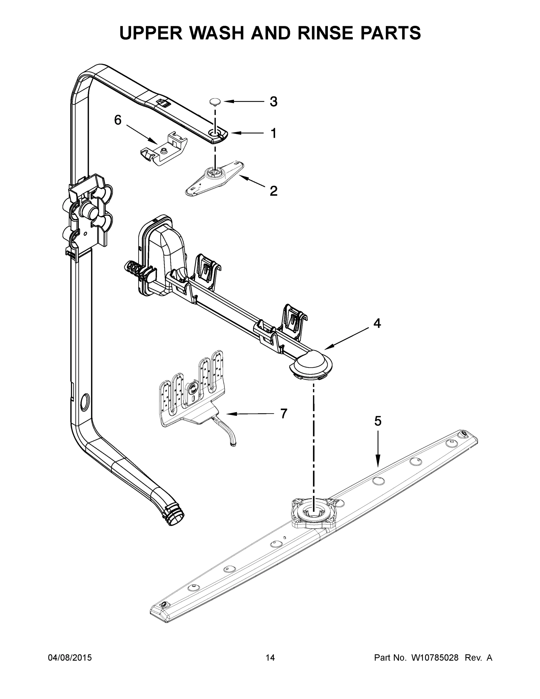 08 - UPPER WASH AND RINSE PARTS