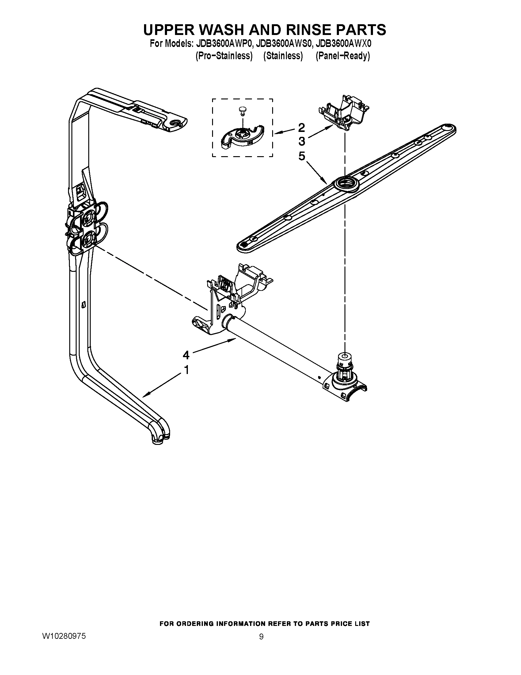 07 - UPPER WASH AND RINSE PARTS