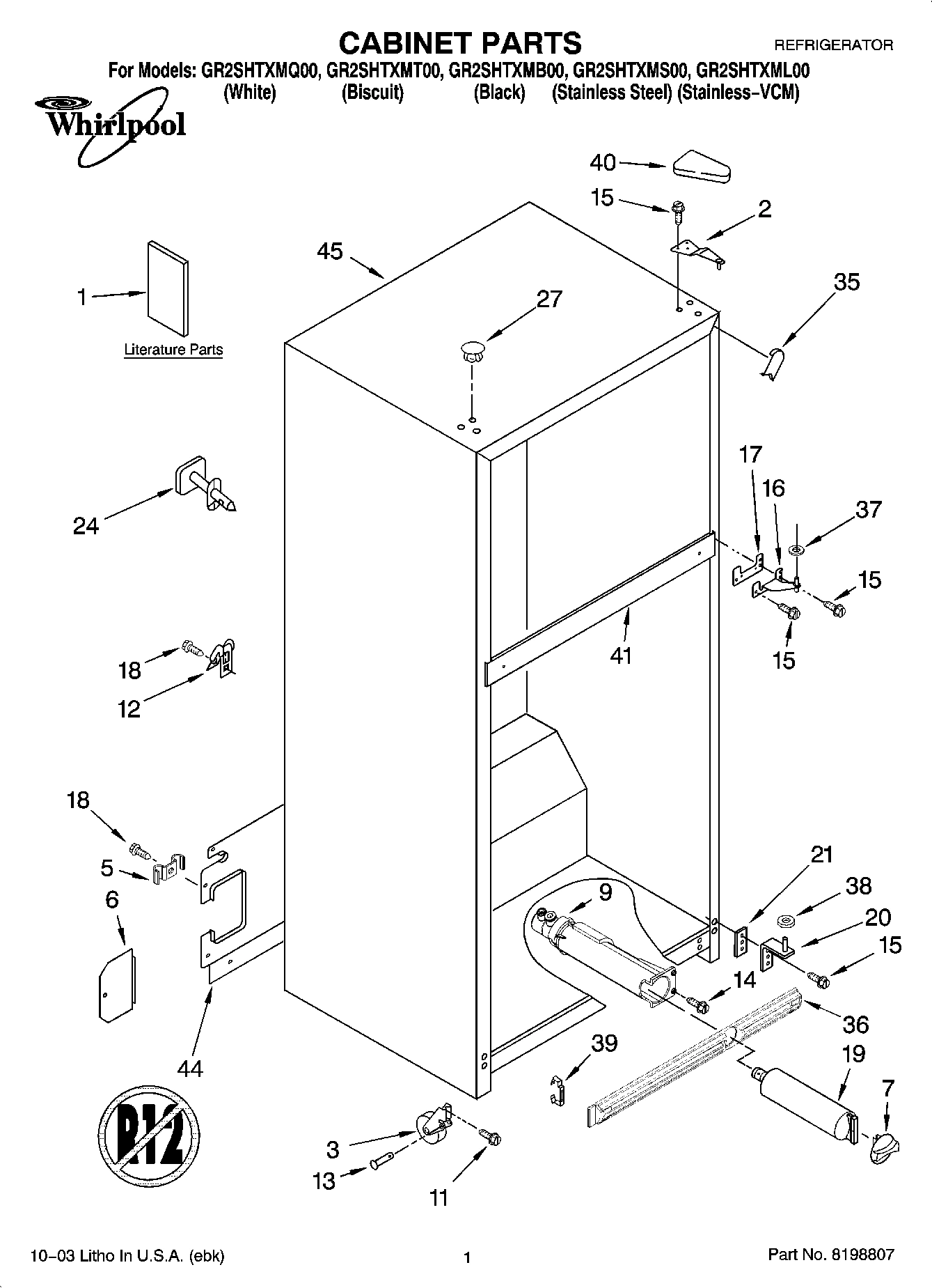 01 - CABINET PARTS