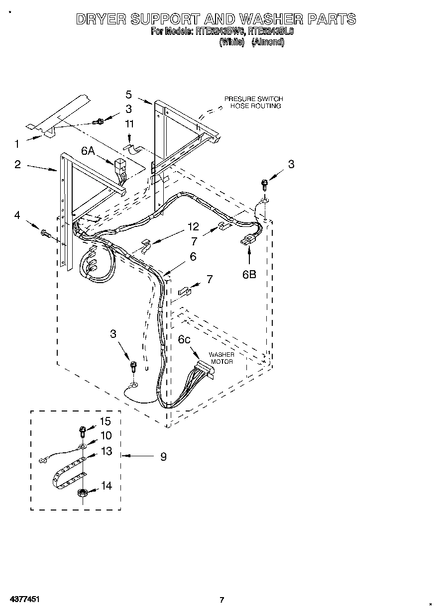05 - DRYER SUPPORT AND WASHER