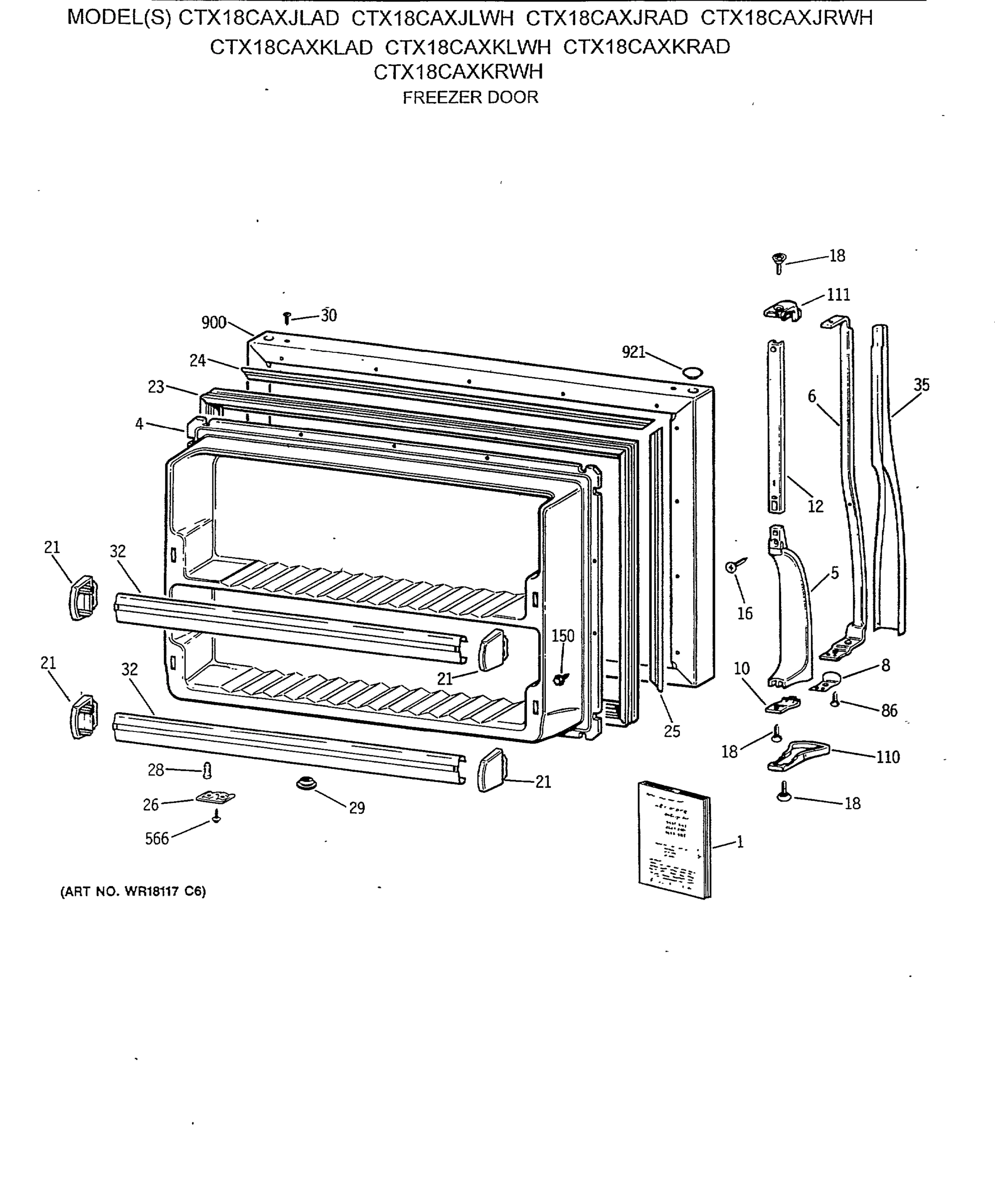 FREEZER DOOR