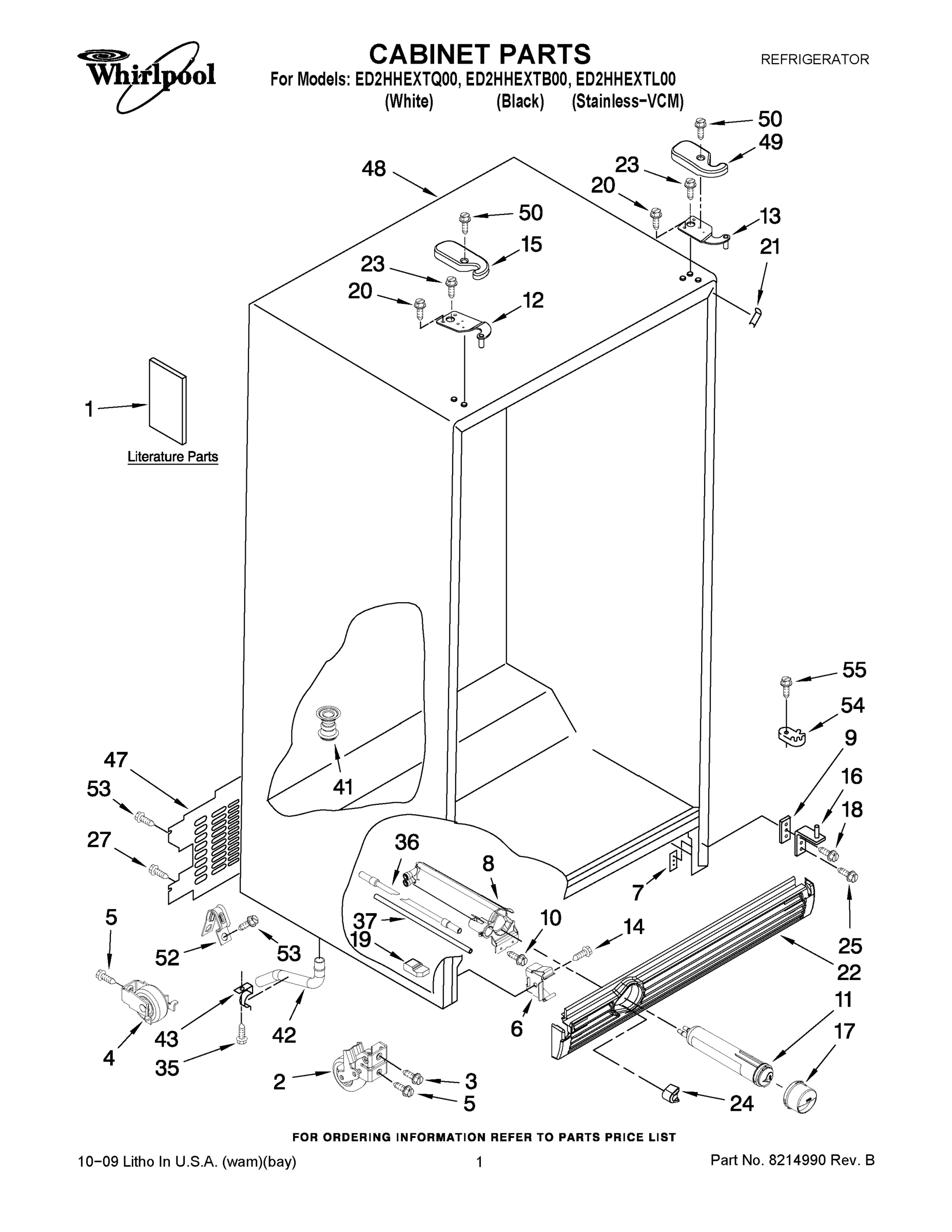 01 - CABINET PARTS
