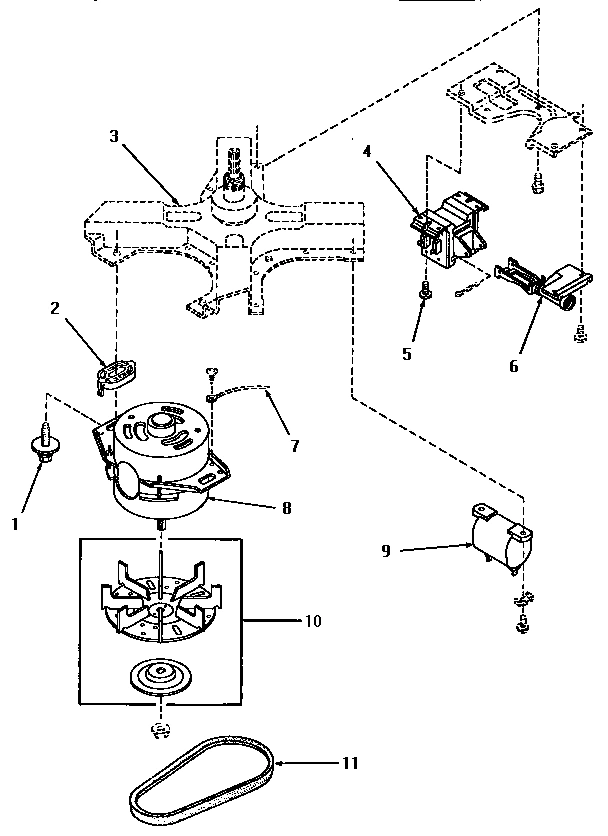 08 - MOTOR, BELT AND SOLENOID