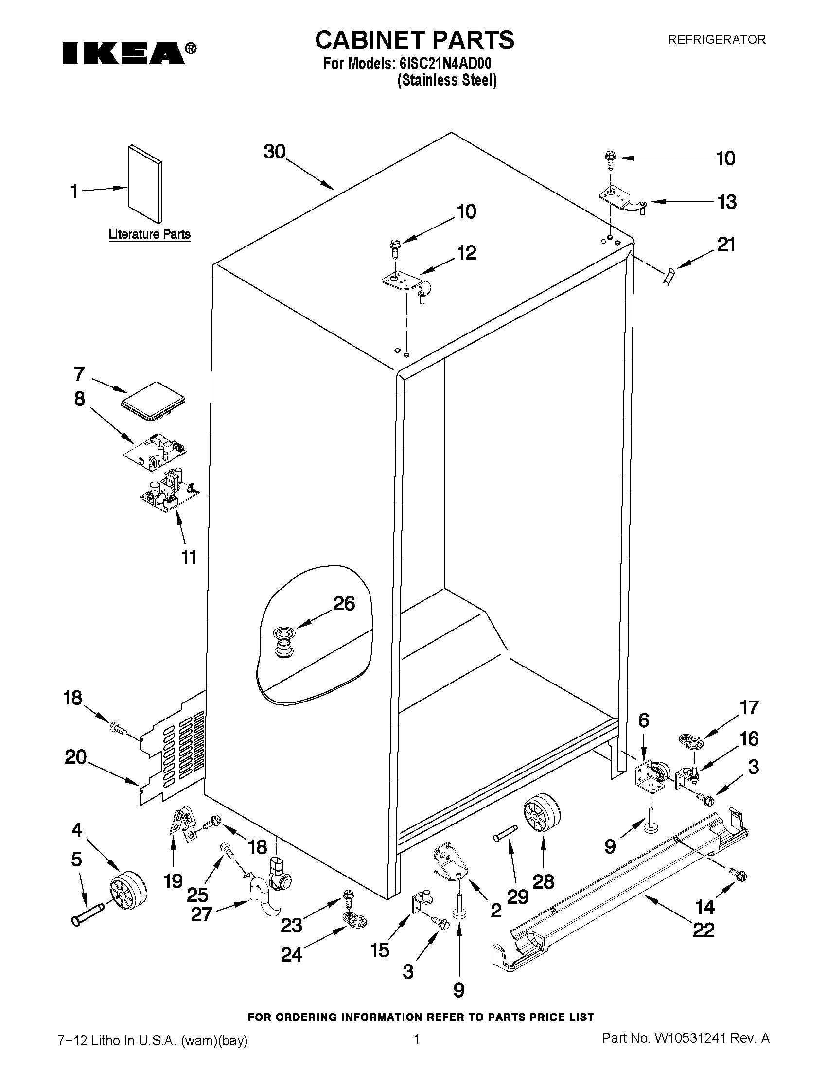 01 - CABINET PARTS