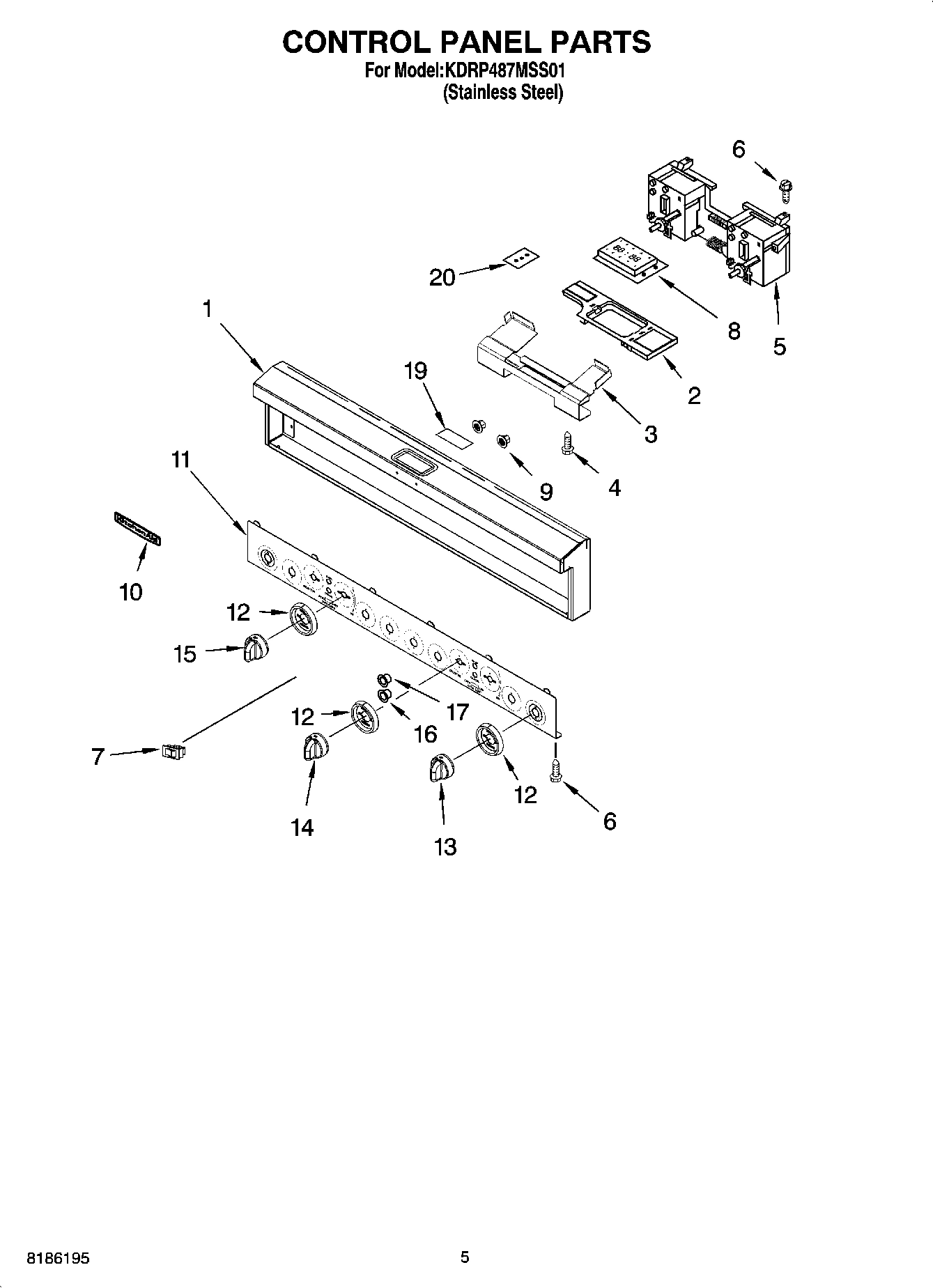04 - CONTROL PANEL PARTS