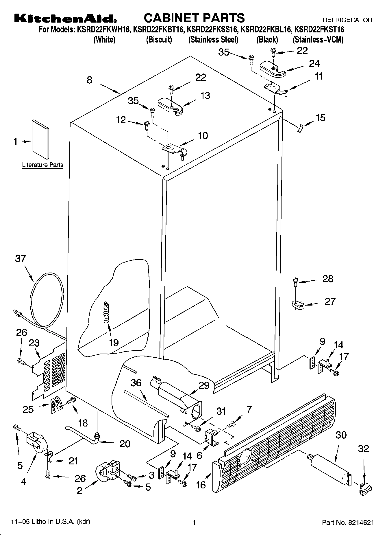01 - CABINET PARTS