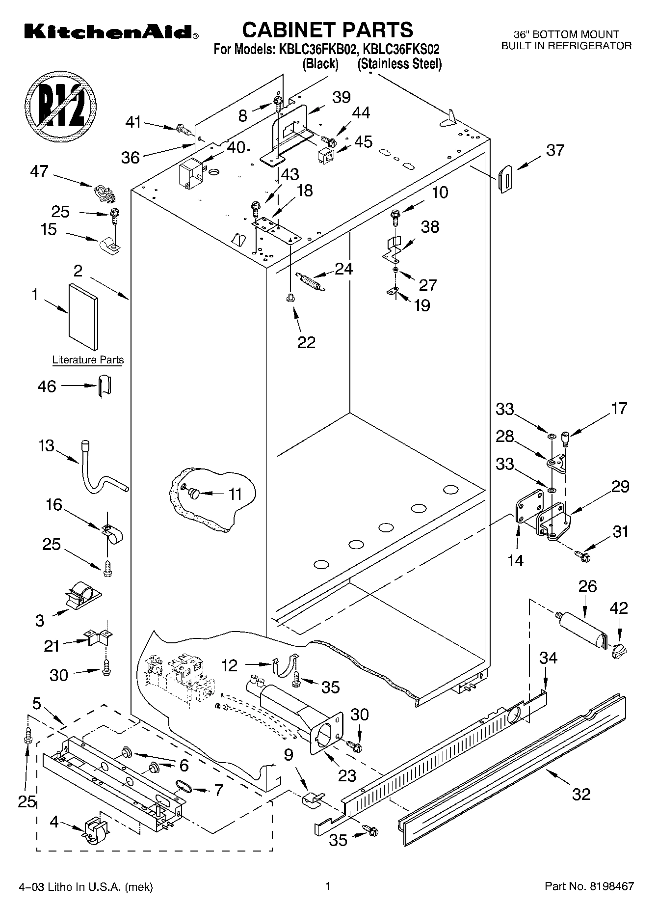 01 - CABINET PARTS
