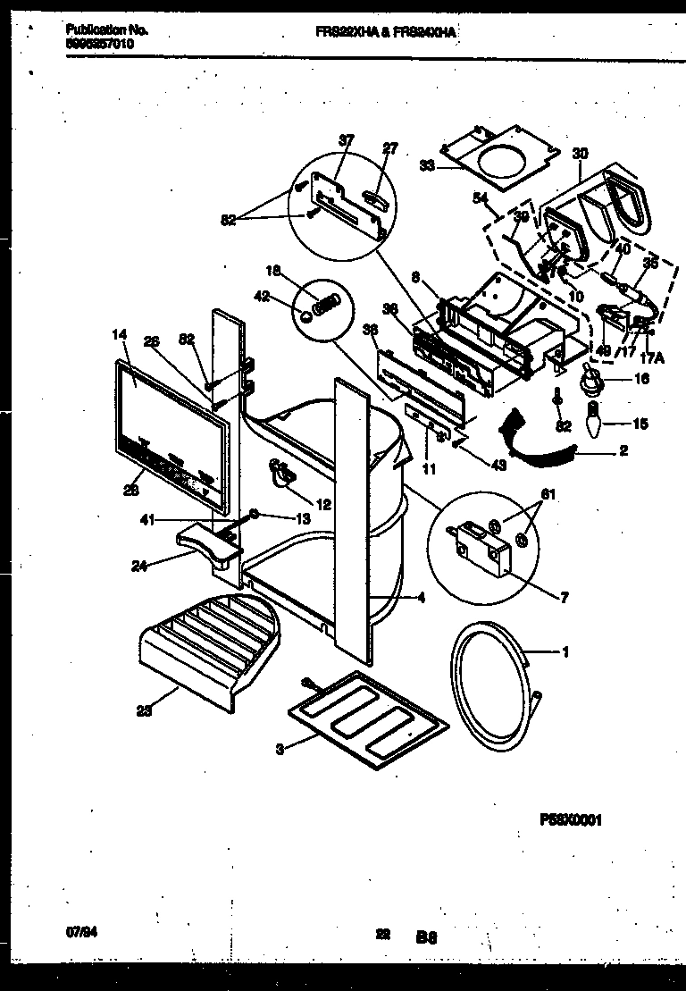 12 - ICE DOOR, DISPENSER AND WATER TANKS
