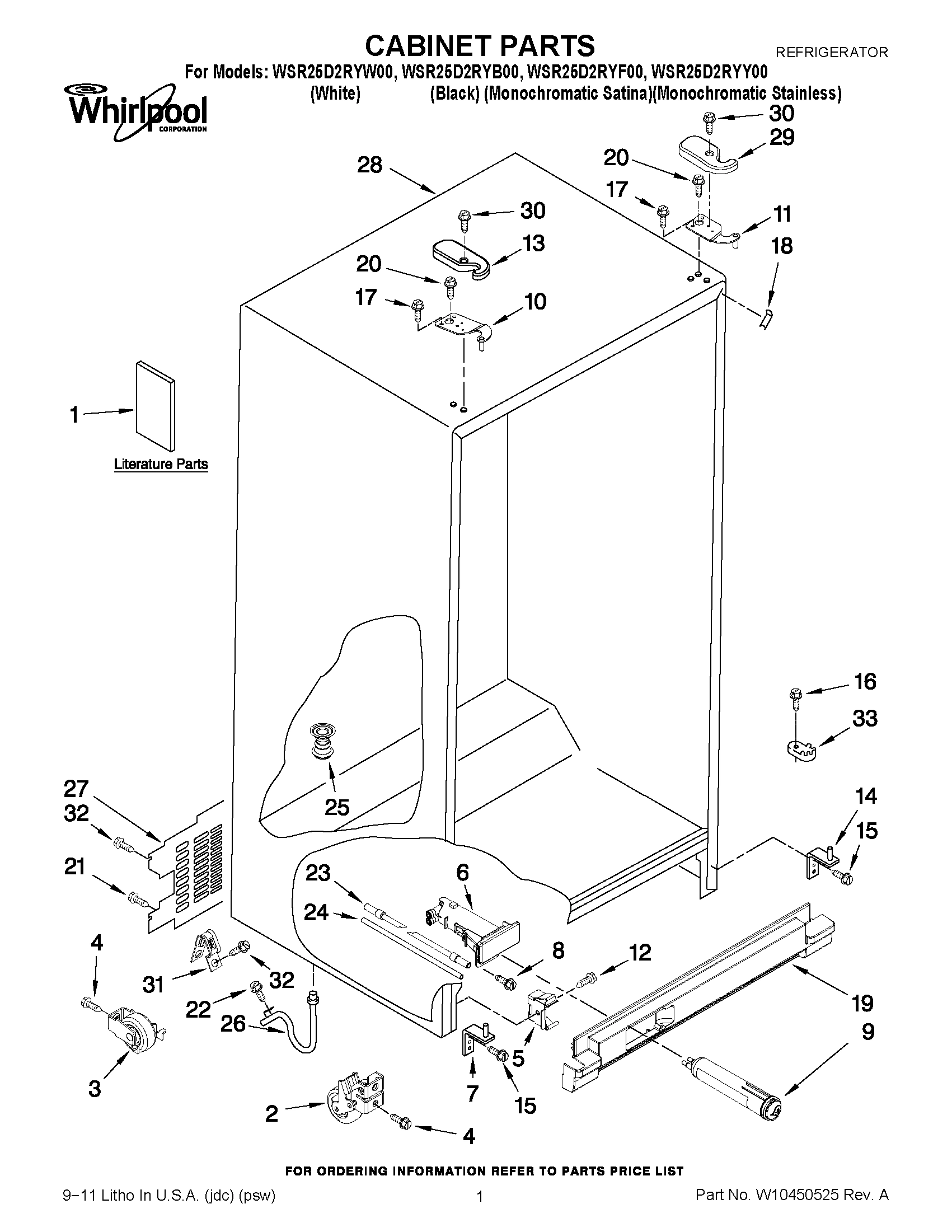 01 - CABINET PARTS