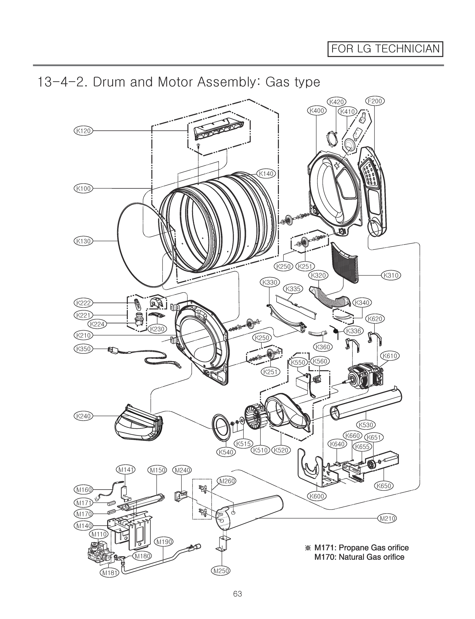 DRUM AND MOTOR ASSEMBLY